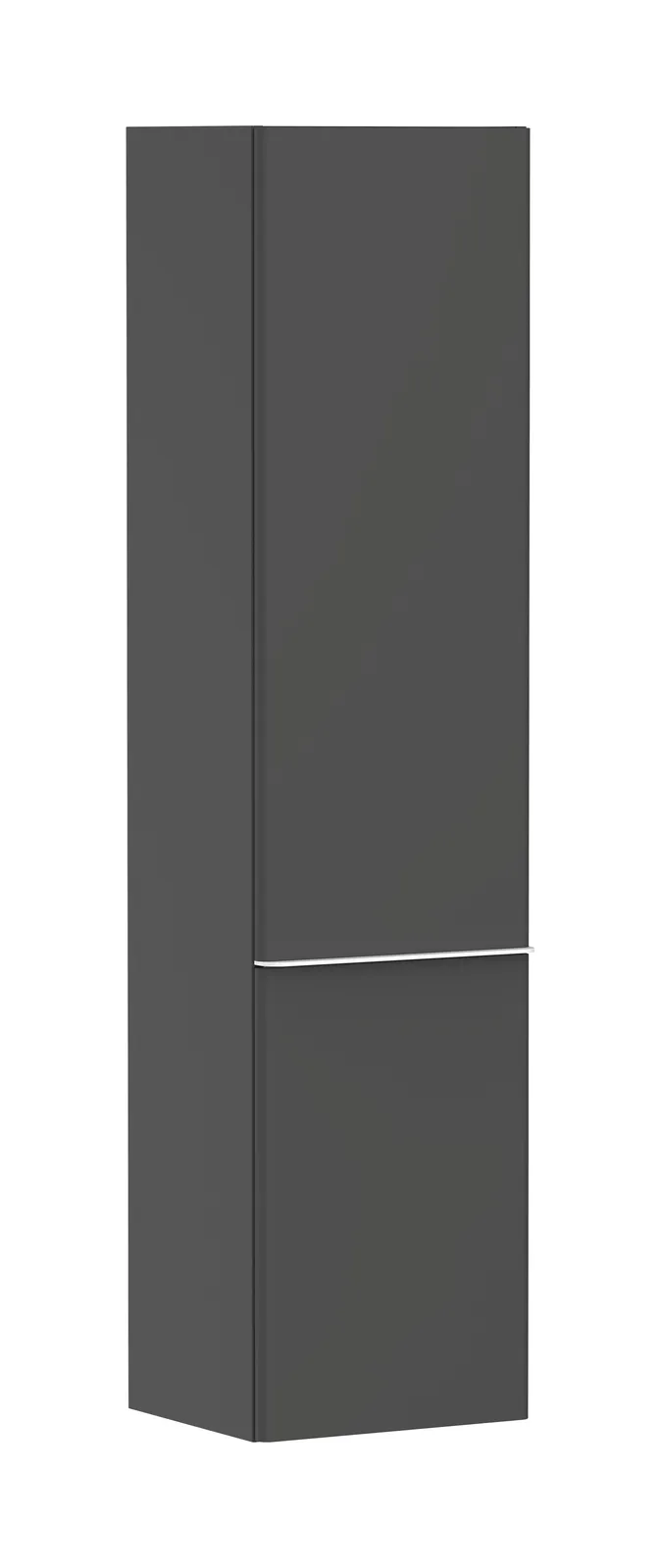 Xelu Q Tall cabinet matt grey Diamond 400/350, hinges on the left