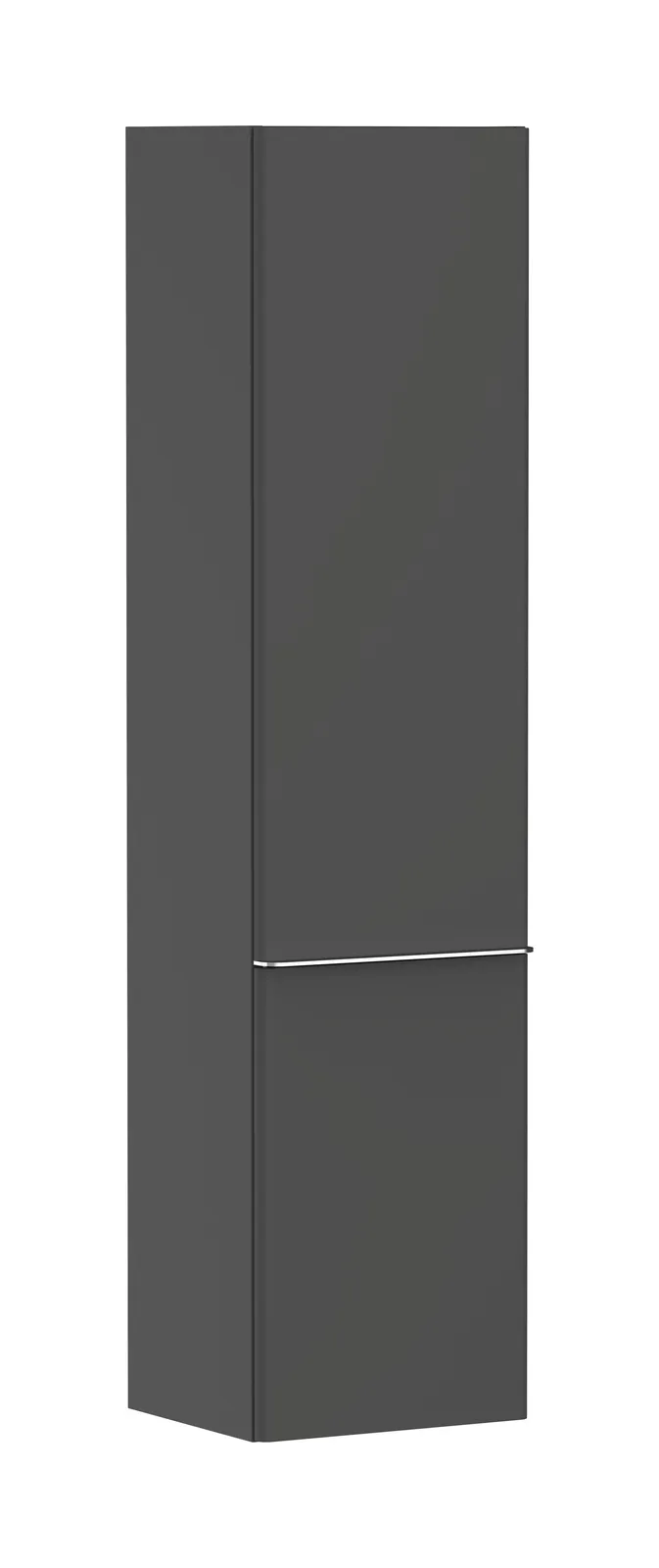 Xelu Q Tall cabinet matt grey Diamond 400/350, hinges on the left