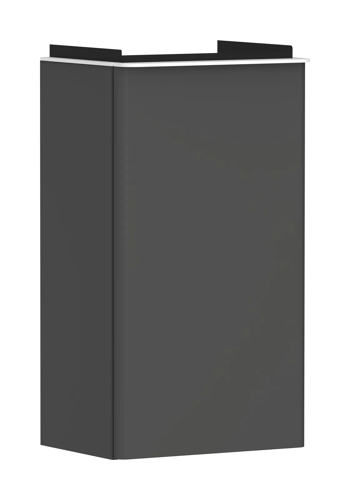 Xelu Q Vanity unit matt grey Diamond 340/245 for hand basin, hinges on the right