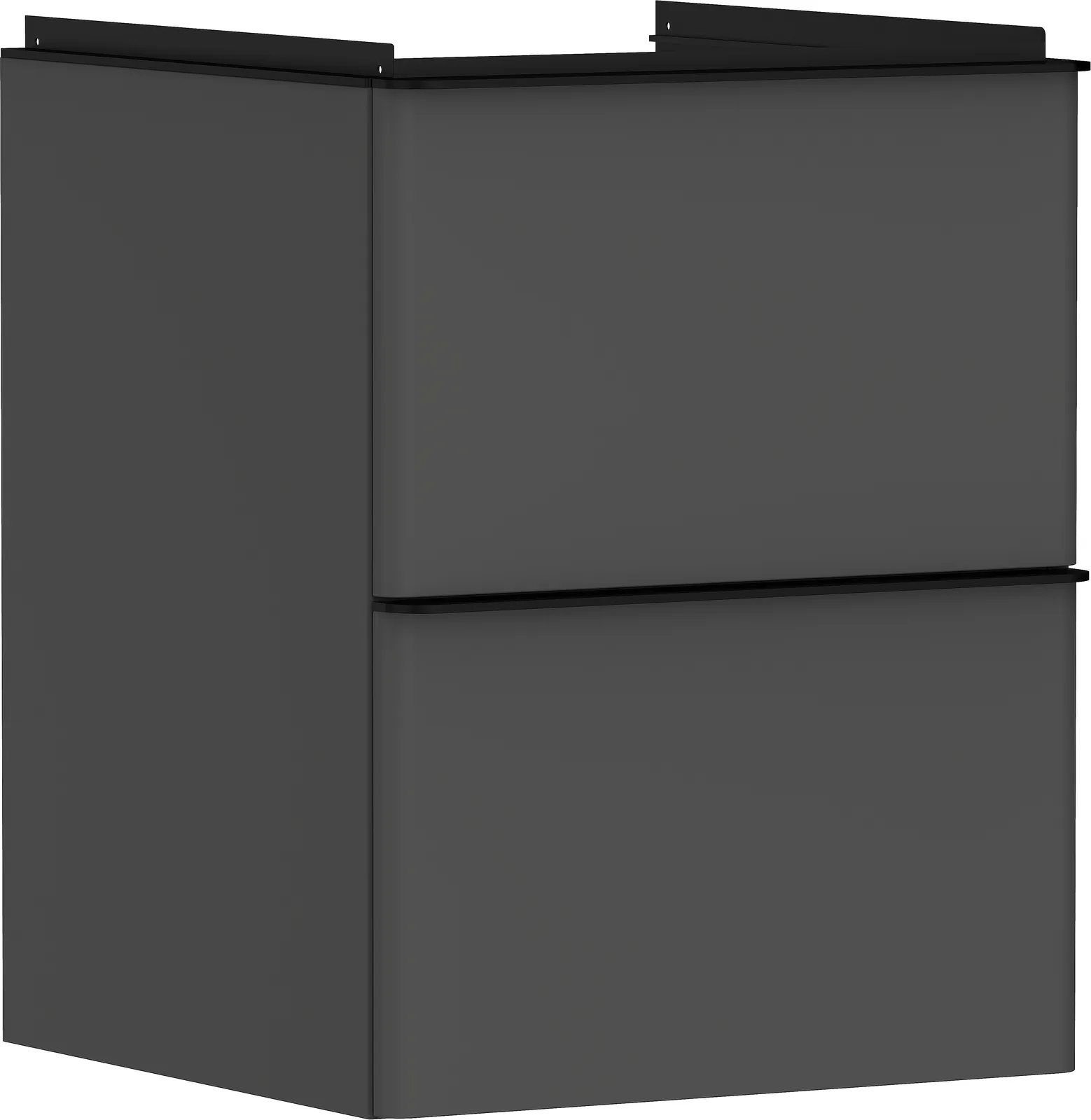 Xelu Q Vanity unit matt grey Diamond 480/475 with 2 drawers for hand basin