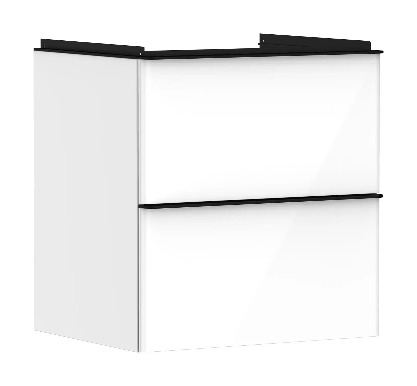 Xelu Q Vanity unit gloss white 580/475 with 2 drawers for basin