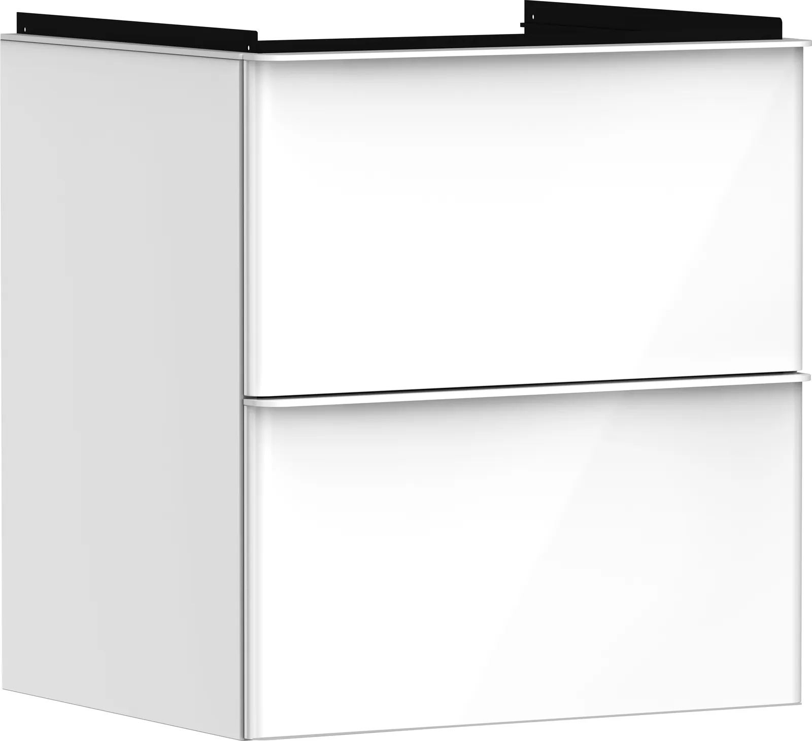 Xelu Q Vanity unit gloss white 580/475 with 2 drawers for basin