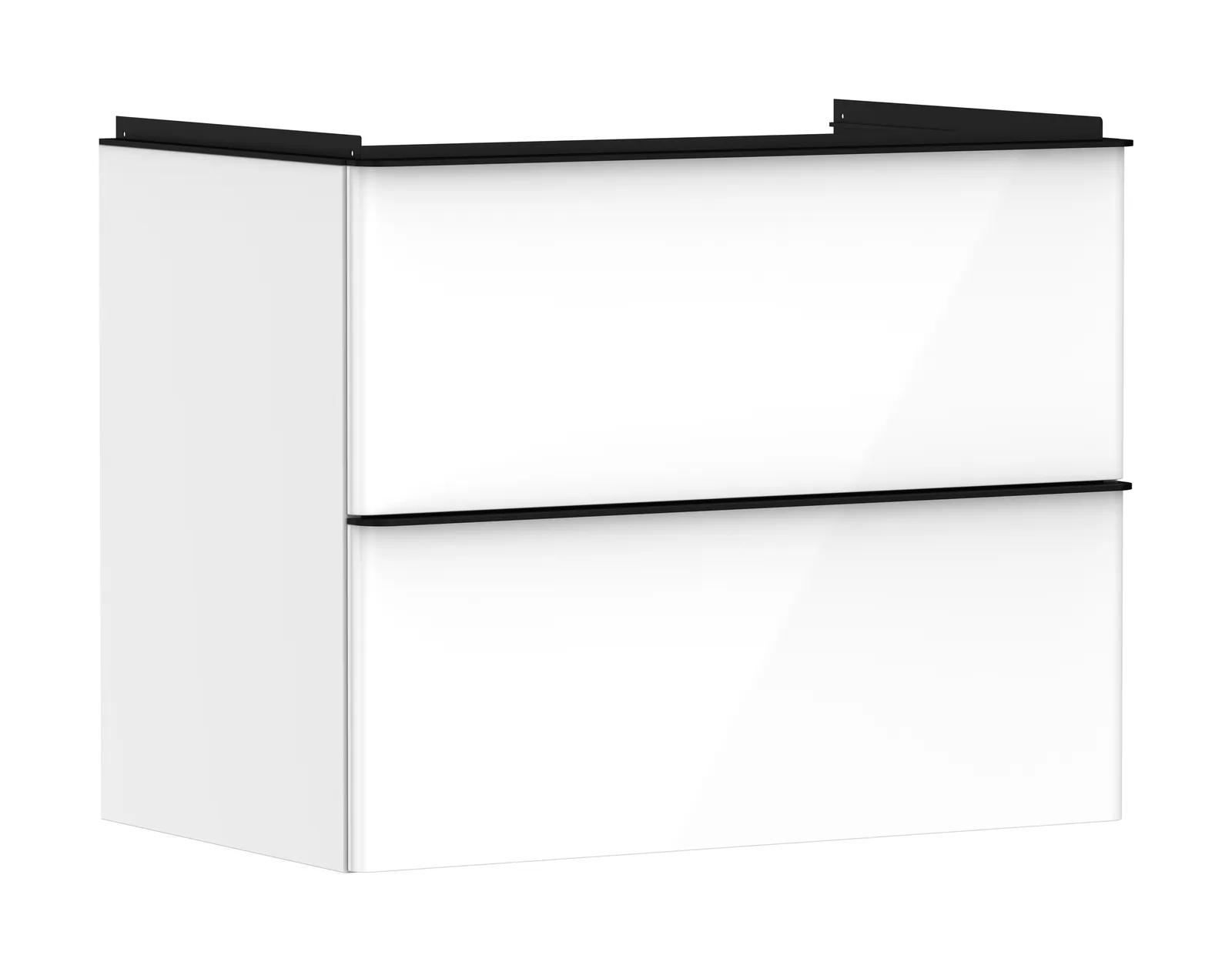 Xelu Q Vanity unit gloss white 780/475 with 2 drawers for basin