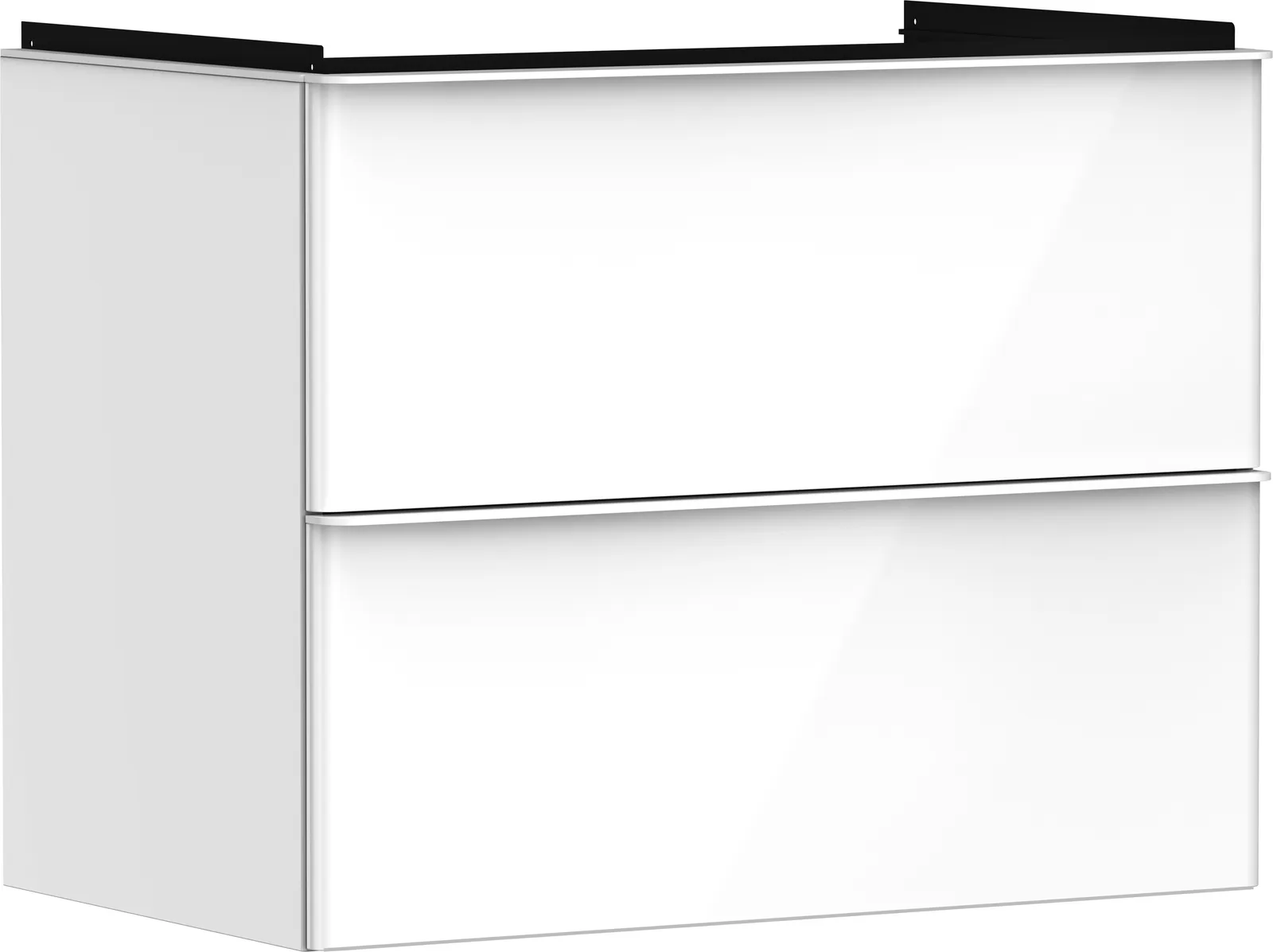 Xelu Q Vanity unit gloss white 780/475 with 2 drawers for basin