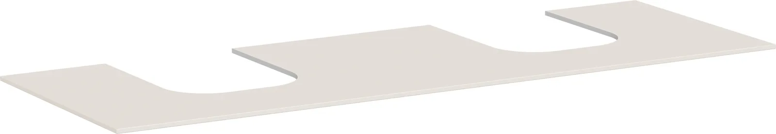 Xevolos E Консоль-столешница 1570/550 с 2 вырезами для раковины-столешницы