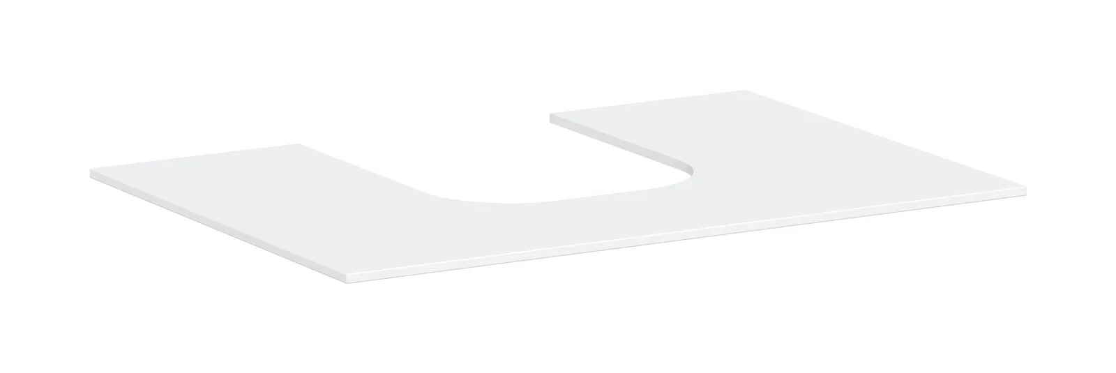 Xevolos E Console countertop 780/550 with centre cut-out for countertop basin