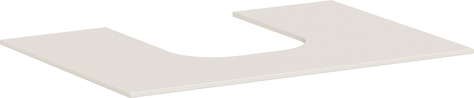 Xevolos E Console countertop 780/550 with centre cut-out for countertop basin
