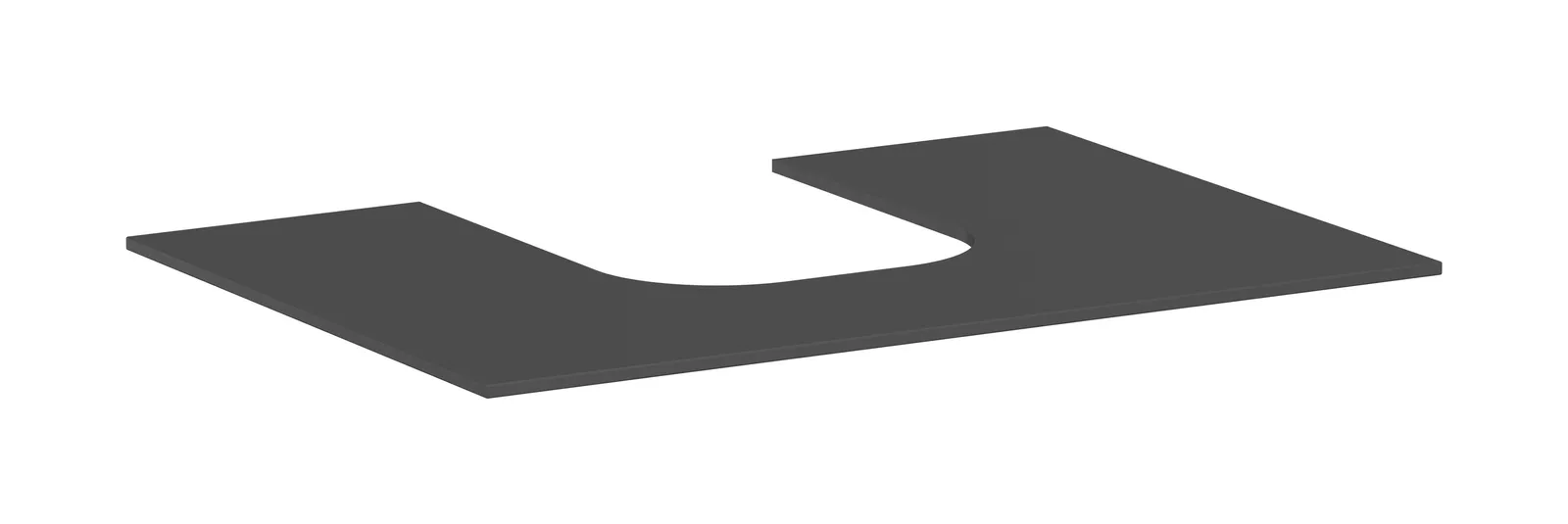 Xevolos E Console countertop 780/550 with centre cut-out for countertop basin