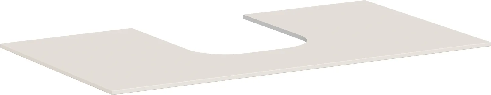 Xevolos E Консоль-столешница 980/550 с вырезом по центру для раковины-столешницы