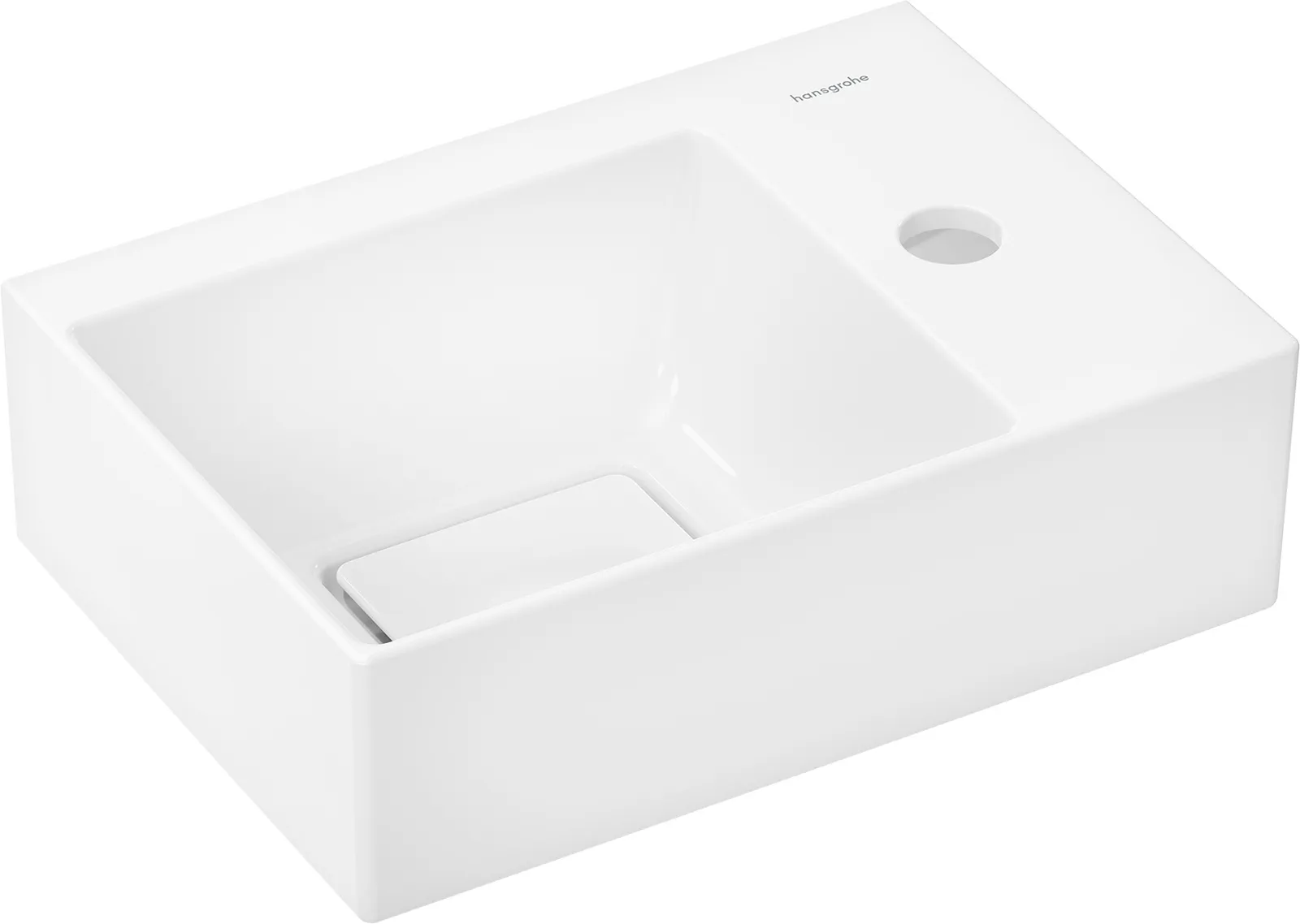 Xevolos E Qoʻl yuvish lavabosi 360/250, joʻmrak teshigi oʻng bilan, toshish teshigisiz, SmartClean