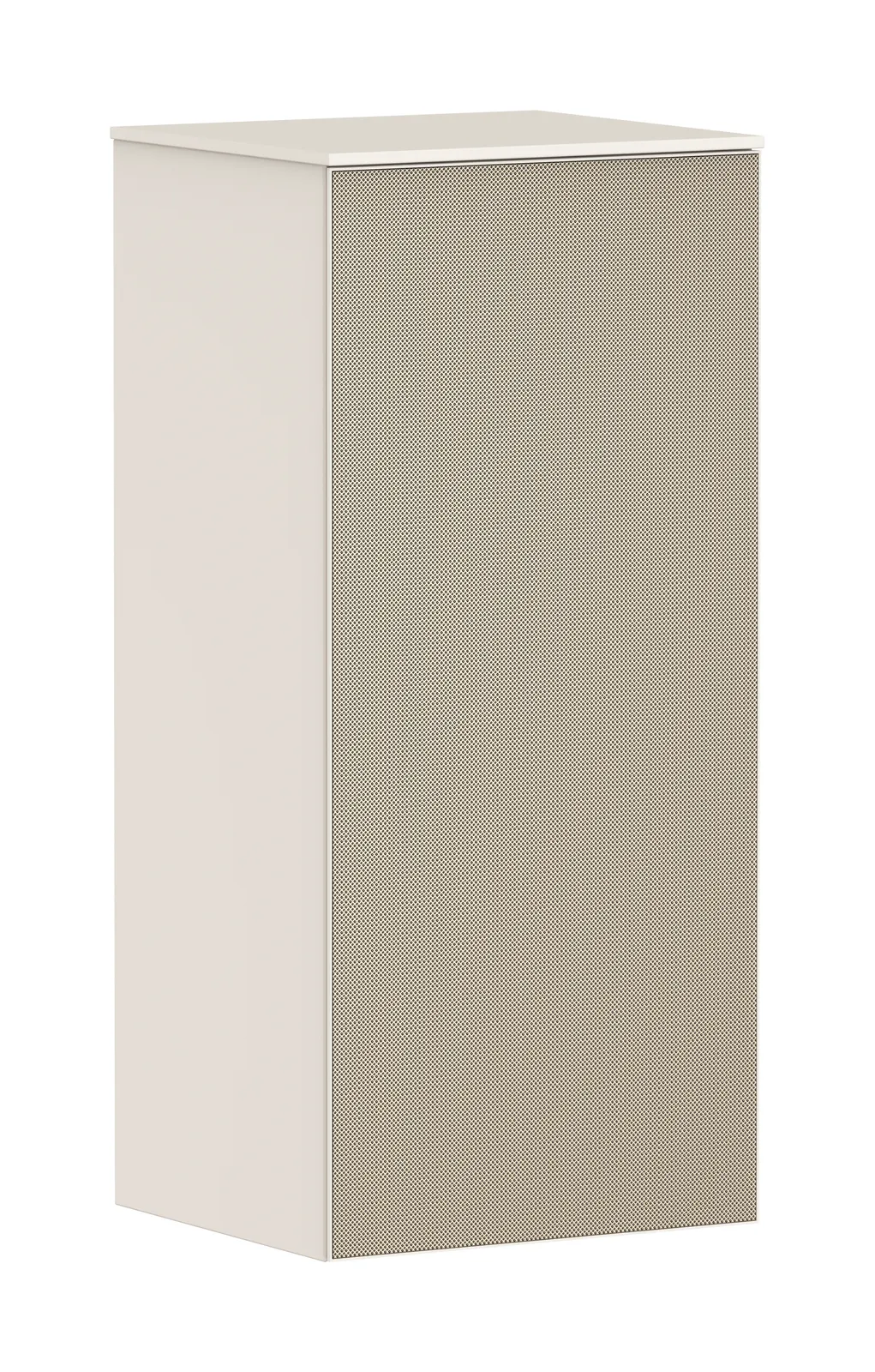 Xevolos E Half-height tall unit matt sand beige 400/360, hinges on the left