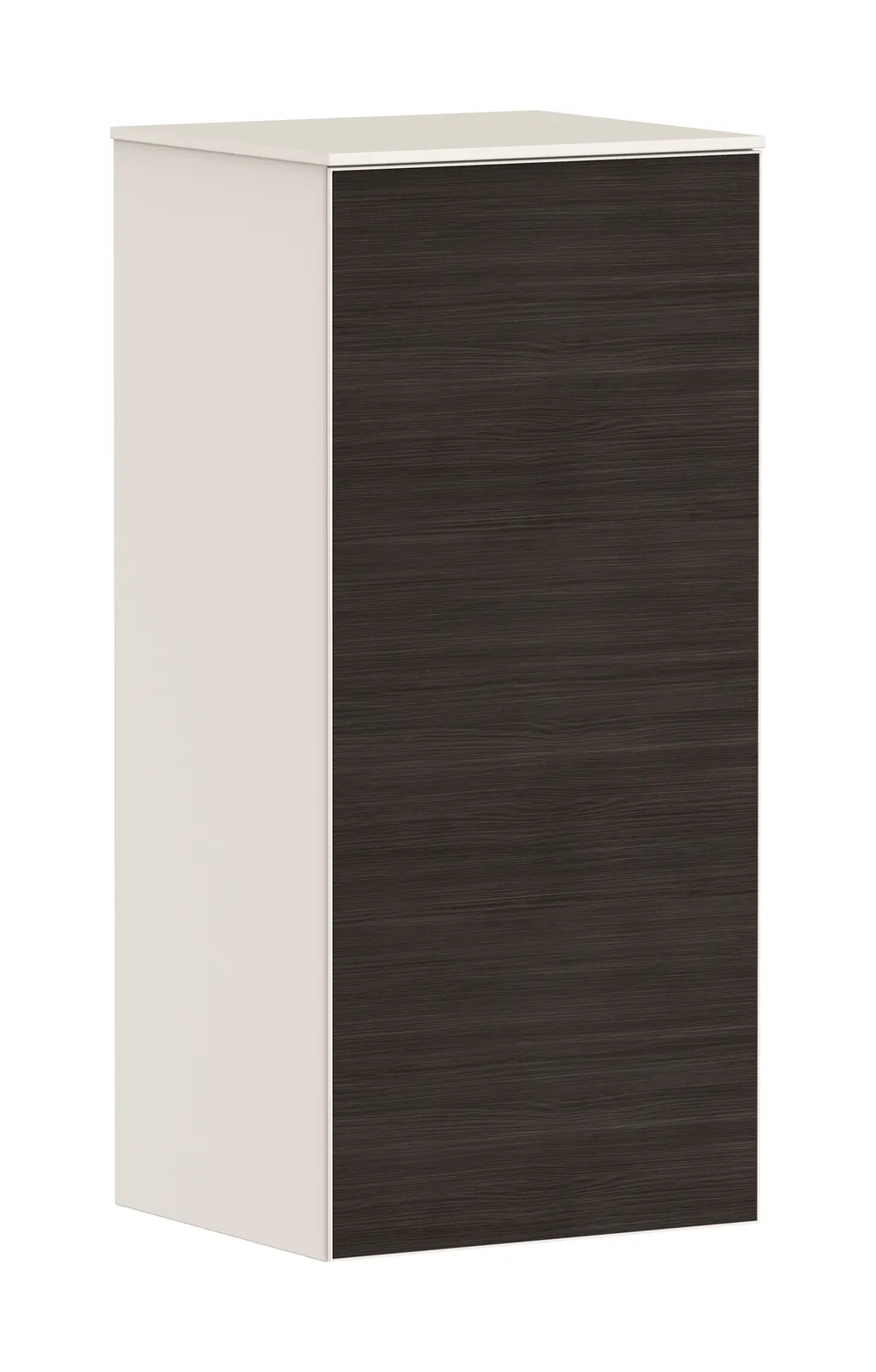 Xevolos E Half-height tall unit matt sand beige 400/360, hinges on the left