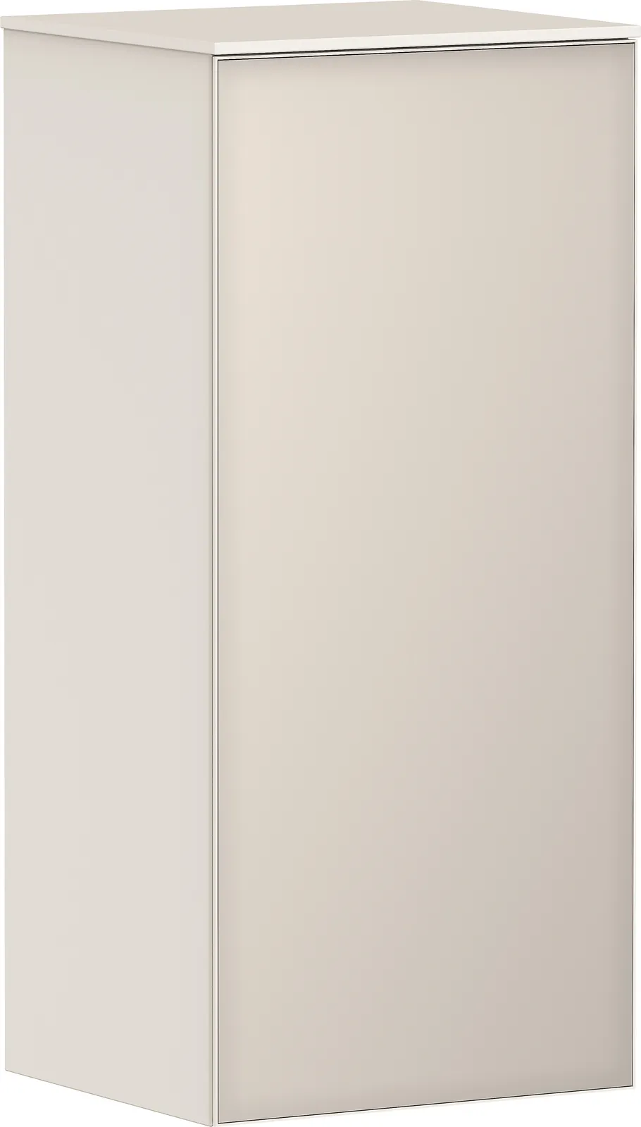 Xevolos E Half-height tall unit matt sand beige 400/360, hinges on the left