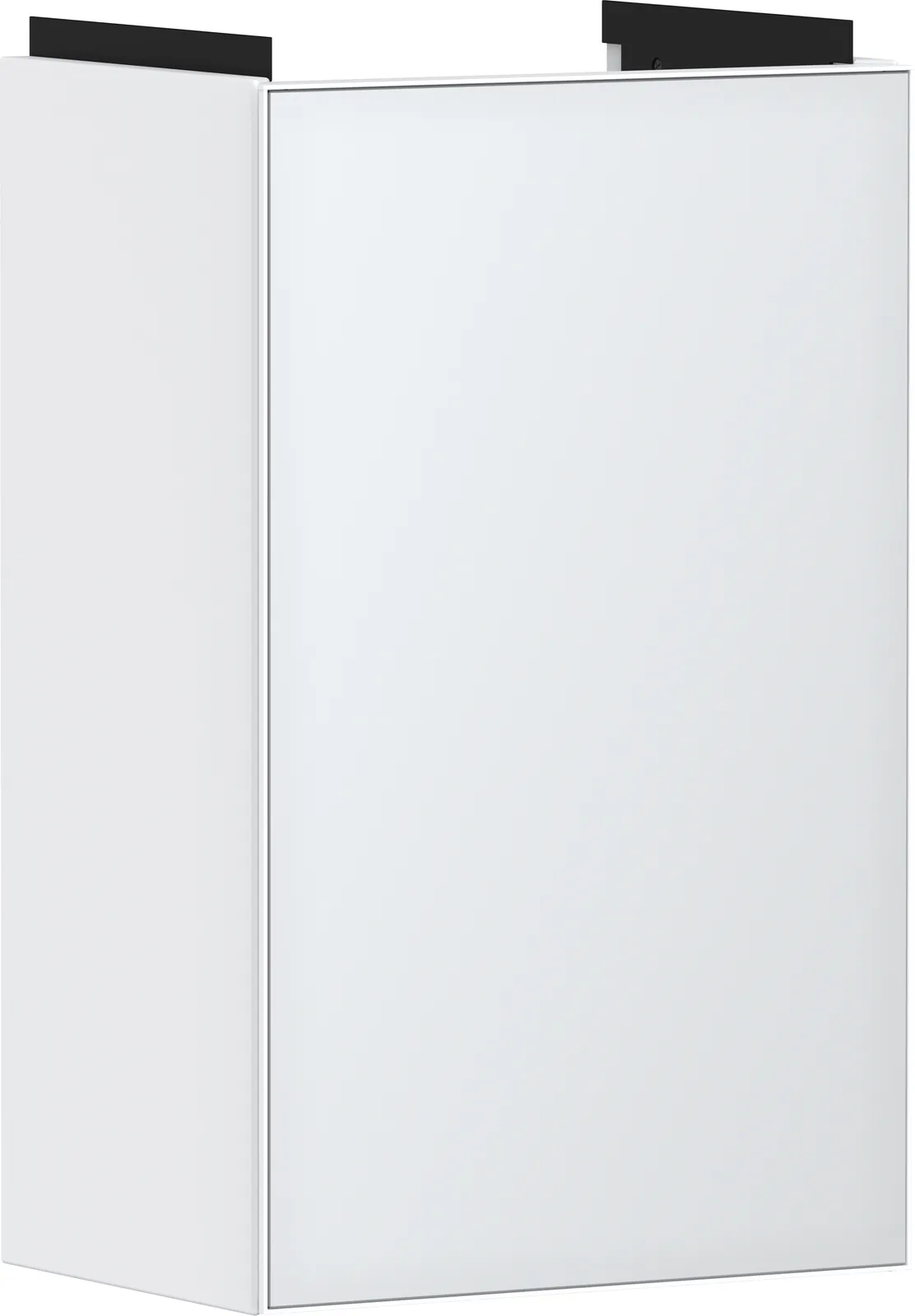 Xevolos E Lavabo tumbasi mat oq 340/250, qoʻl yuvish lavabosi uchun, eshik oshiqi chapda
