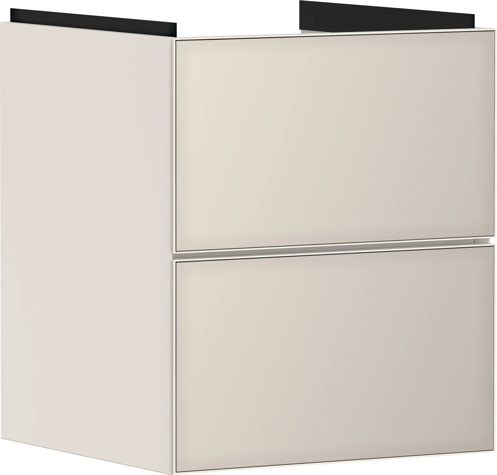 Xevolos E Vanity unit matt sand beige 480/475 with 2 drawers for hand basin