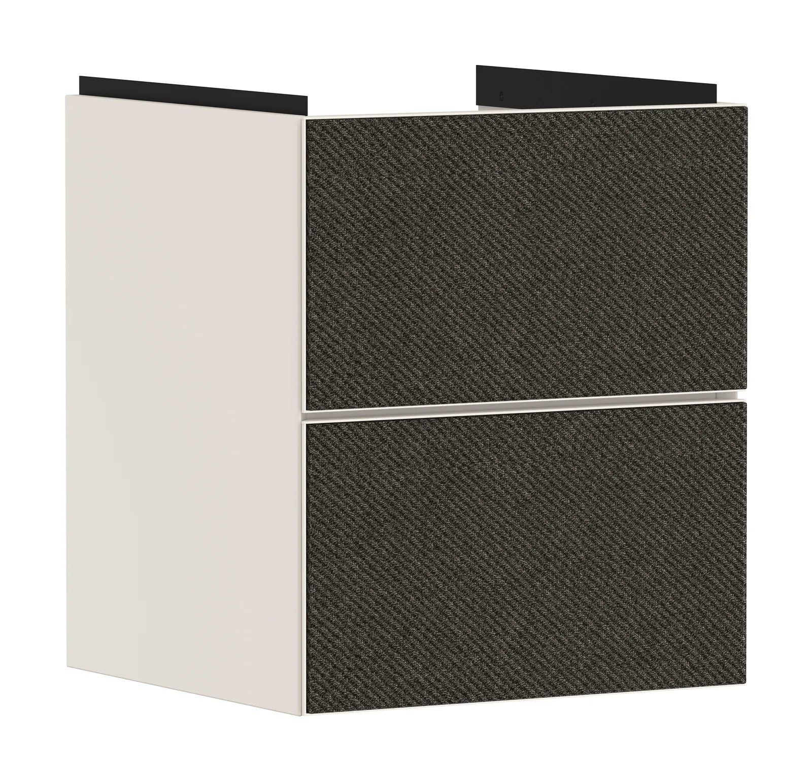Xevolos E Vanity unit matt sand beige 480/475 with 2 drawers for hand basin