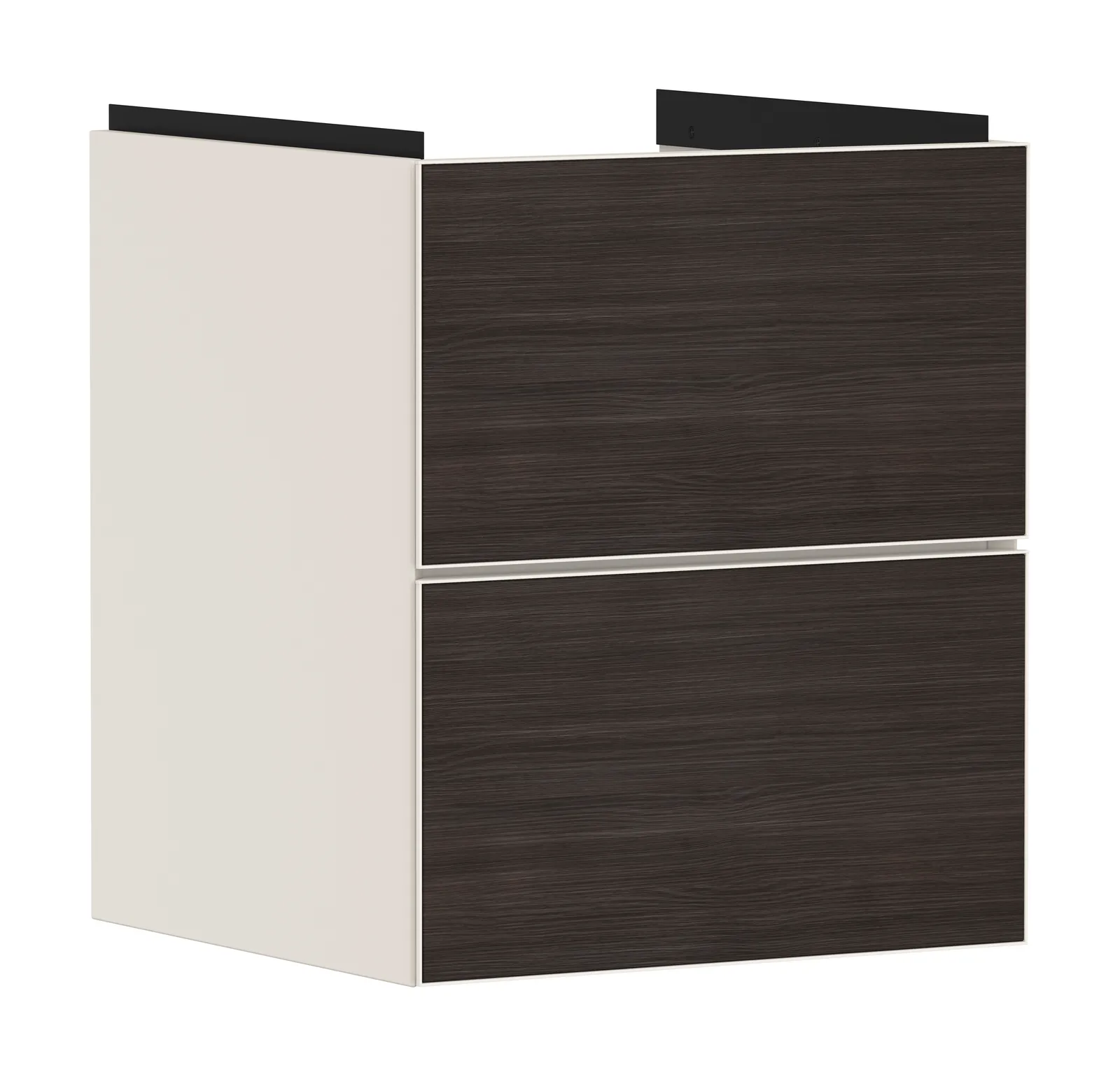 Xevolos E Vanity unit matt sand beige 480/475 with 2 drawers for hand basin