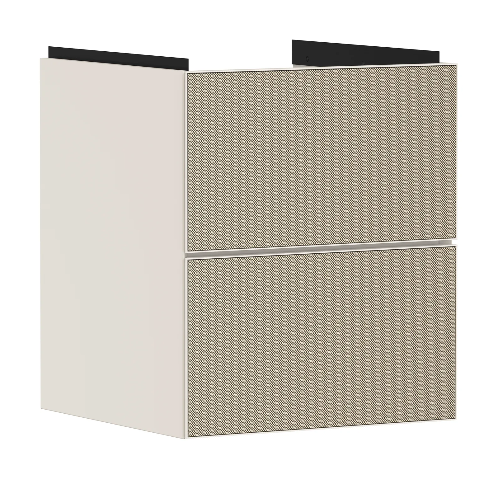 Xevolos E Vanity unit matt sand beige 480/475 with 2 drawers for hand basin