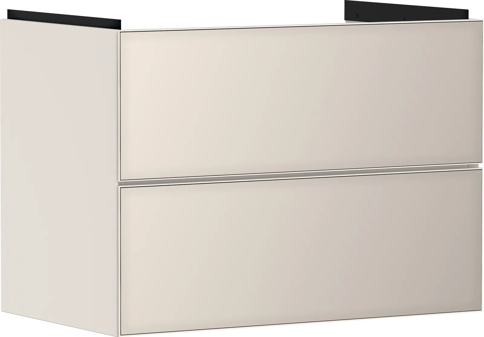 Xevolos E Vanity unit matt sand beige 780/475 with 2 drawers for basin
