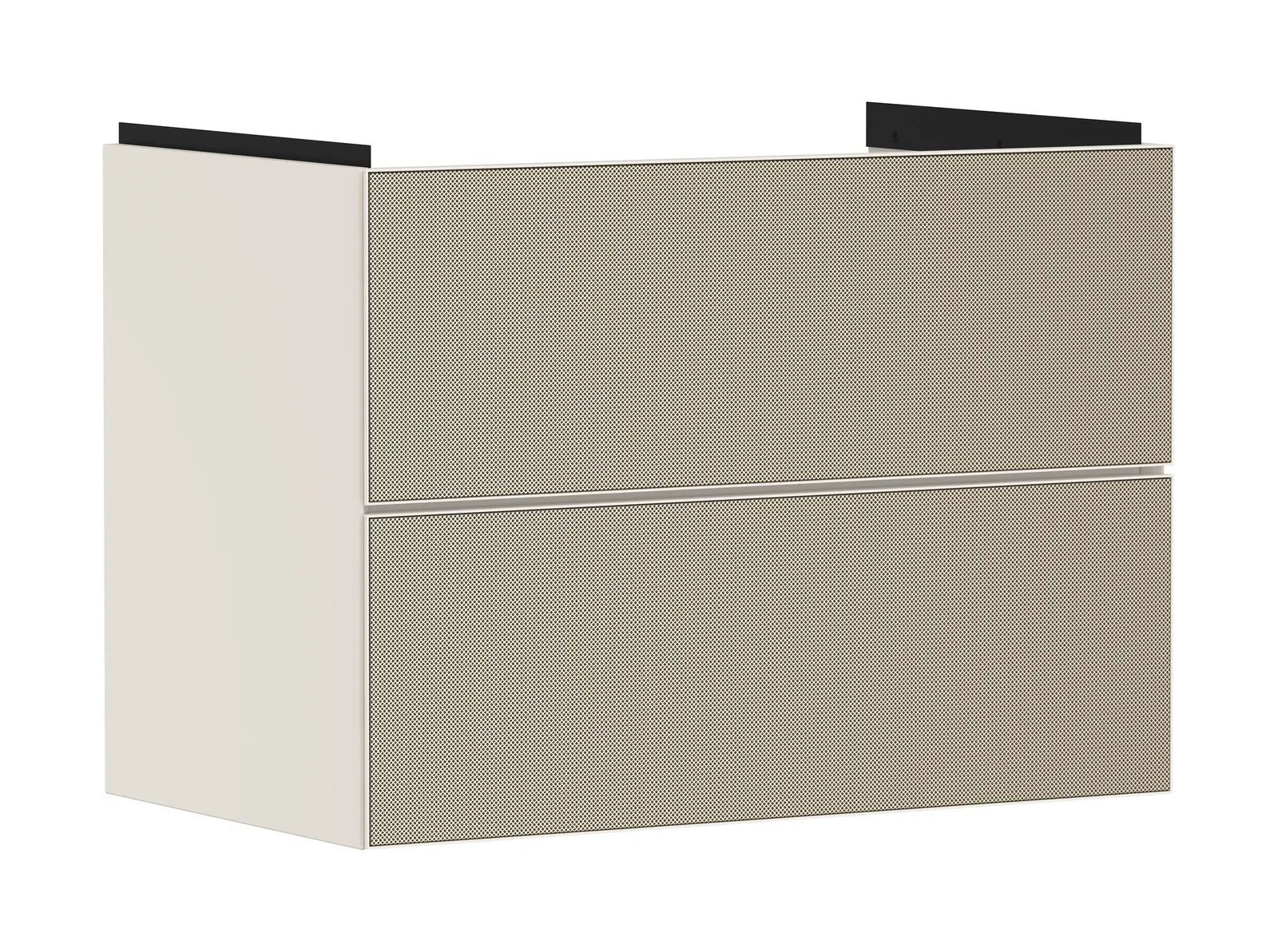 Xevolos E Vanity unit matt sand beige 780/475 with 2 drawers for basin