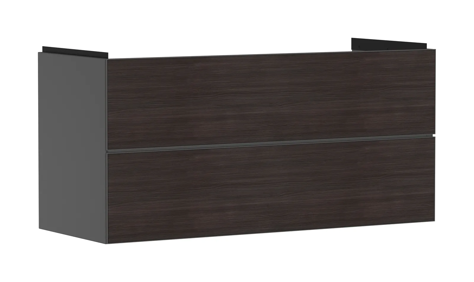 Xevolos E Vanity unit matt slate grey 1180/475 with 2 drawers for basin