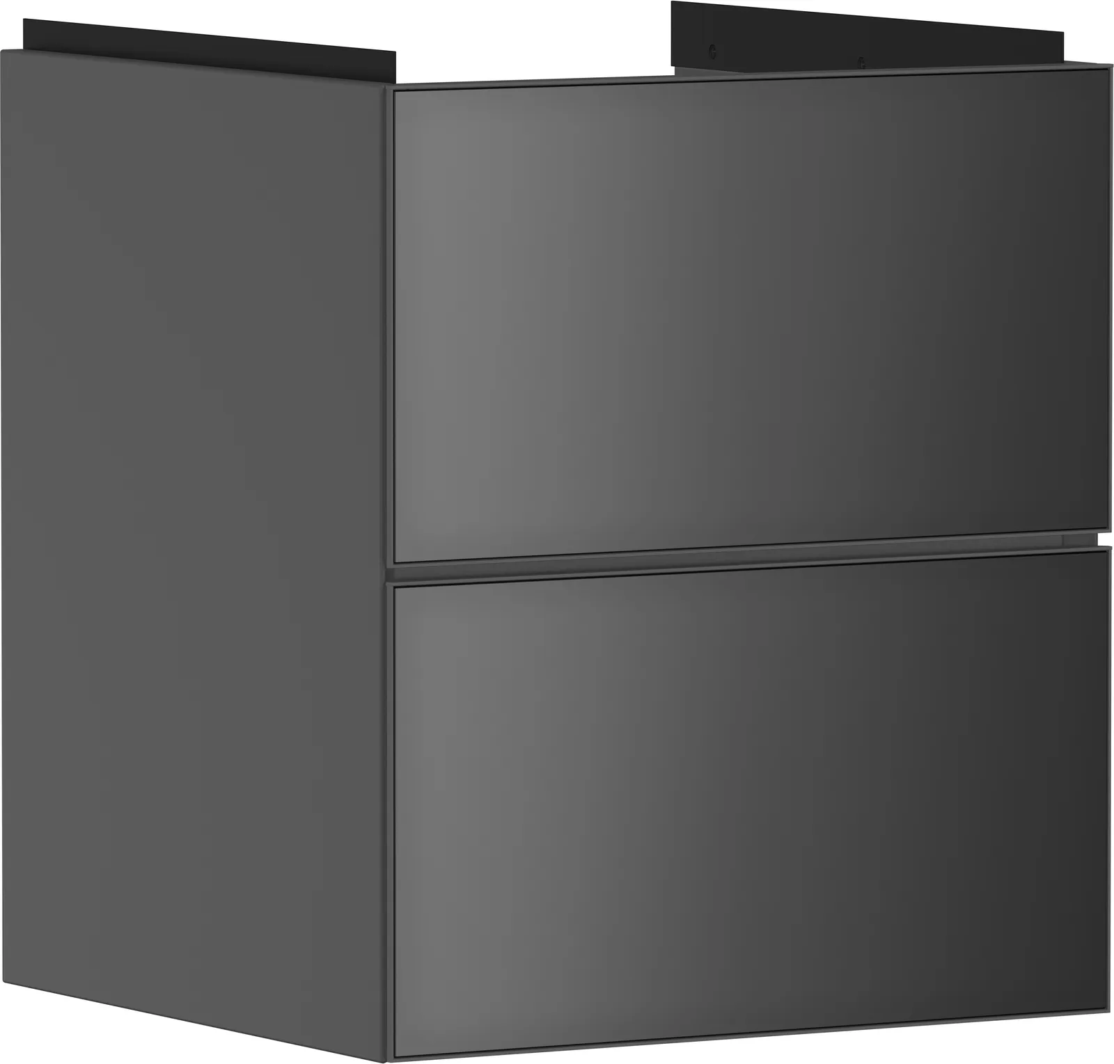 Xevolos E Тумба под раковину серый матовый Slate 480/475 с 2 ящиками для раковины для рук