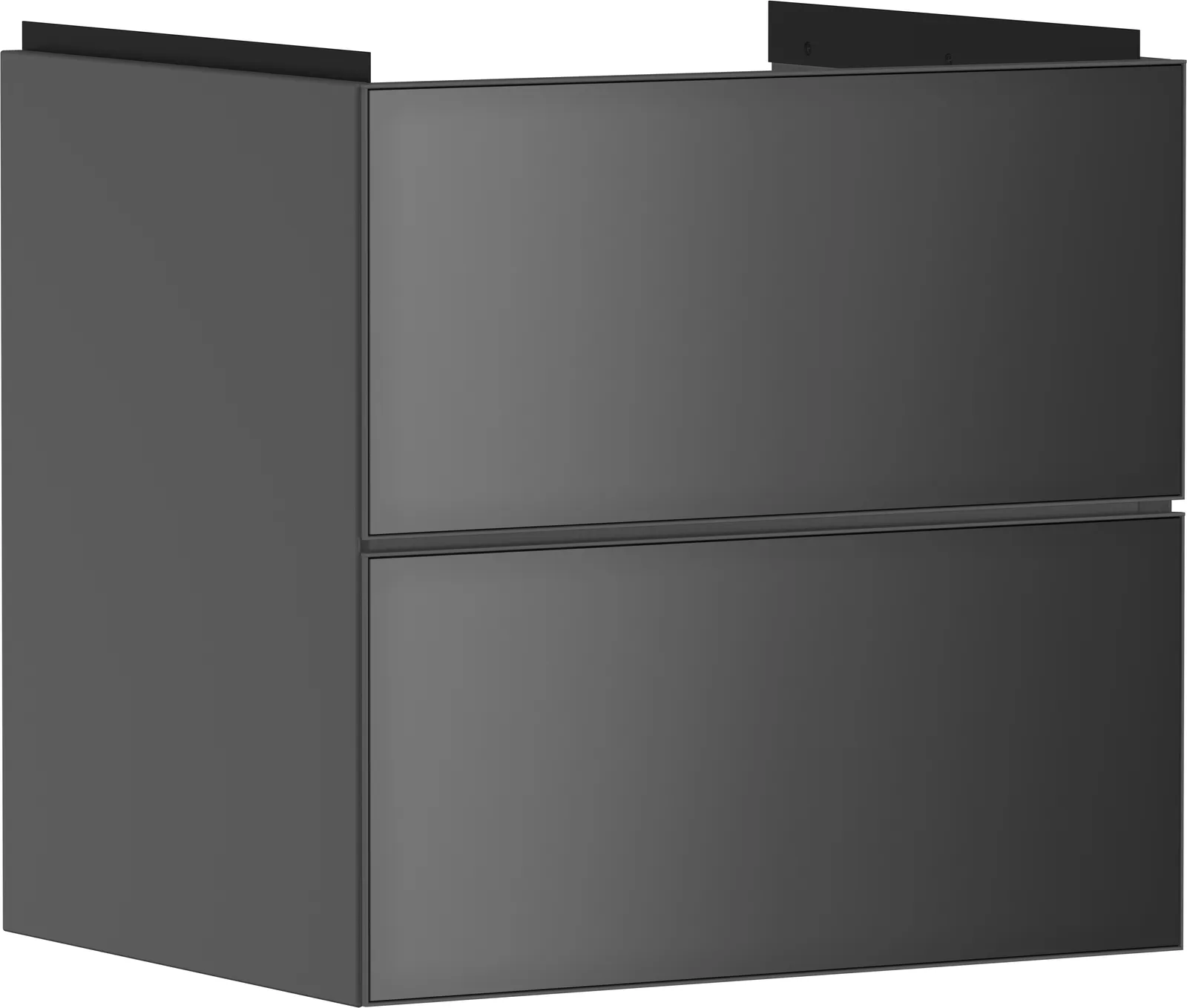 Xevolos E Lavabo tumbasi Slate mat kulrang 580/475, 2 tortmali bilan, lavabo uchun