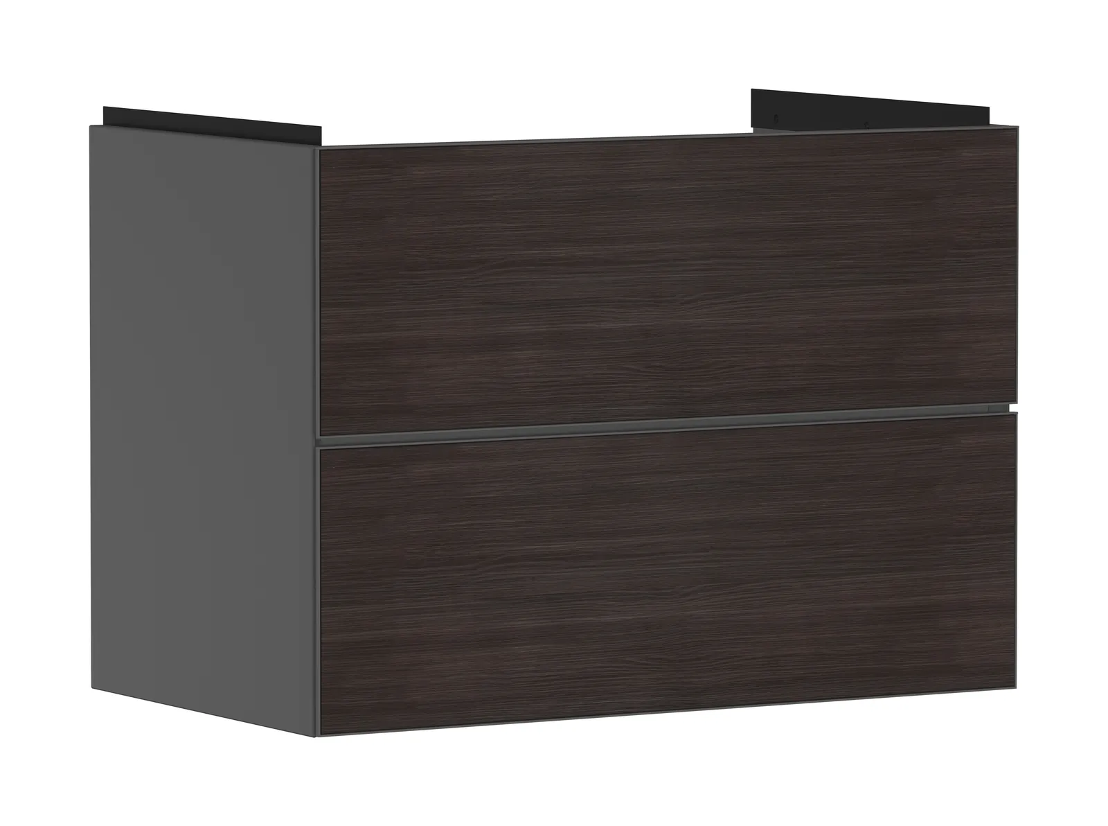 Xevolos E Lavabo tumbasi Slate mat kulrang 780/475, 2 tortmali bilan, lavabo uchun