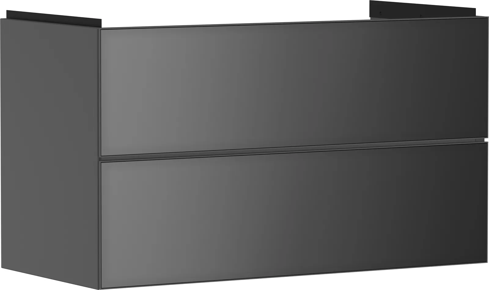 Xevolos E Тумба под раковину серый матовый Slate 980/475 с 2 ящиками для раковины