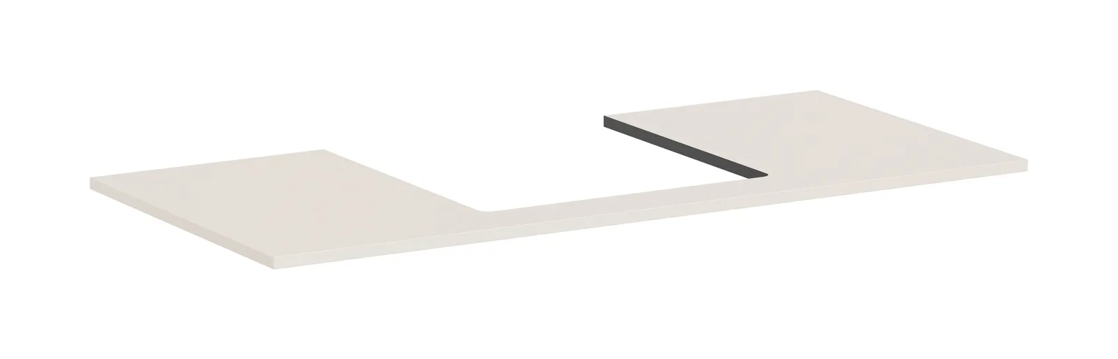 Xilesa E Console countertop 1180/550 with centre cut-out for countertop basin