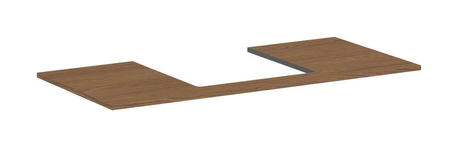 Xilesa E Console countertop 1180/550 with centre cut-out for countertop basin