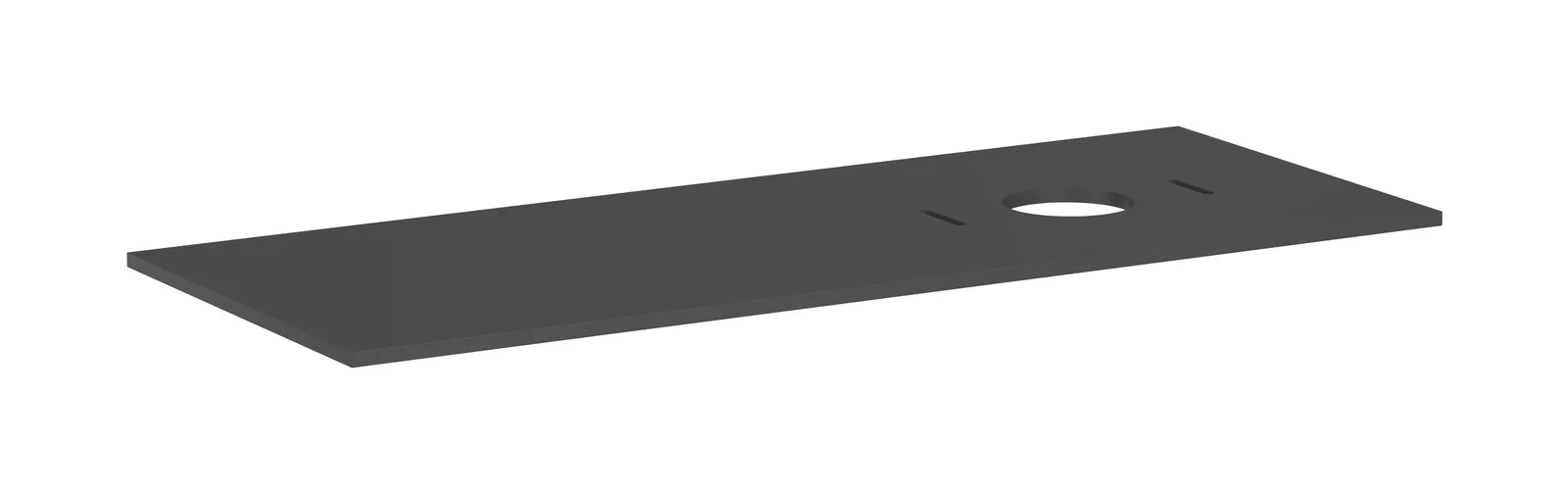 Xilesa E Console countertop 1375/550 with right cut-out for bowl basin without tap hole