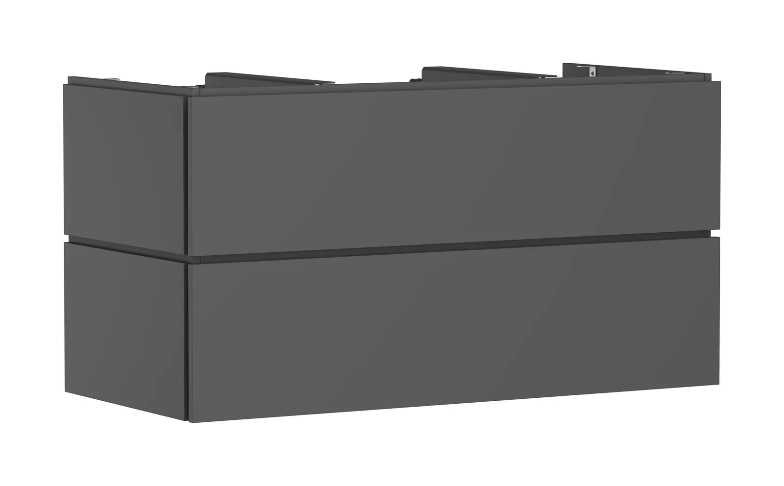 Xilesa E Тумба под раковину 1180/550 с 2 ящиками PushOpen для консоли-столешницы с вырезом по центру