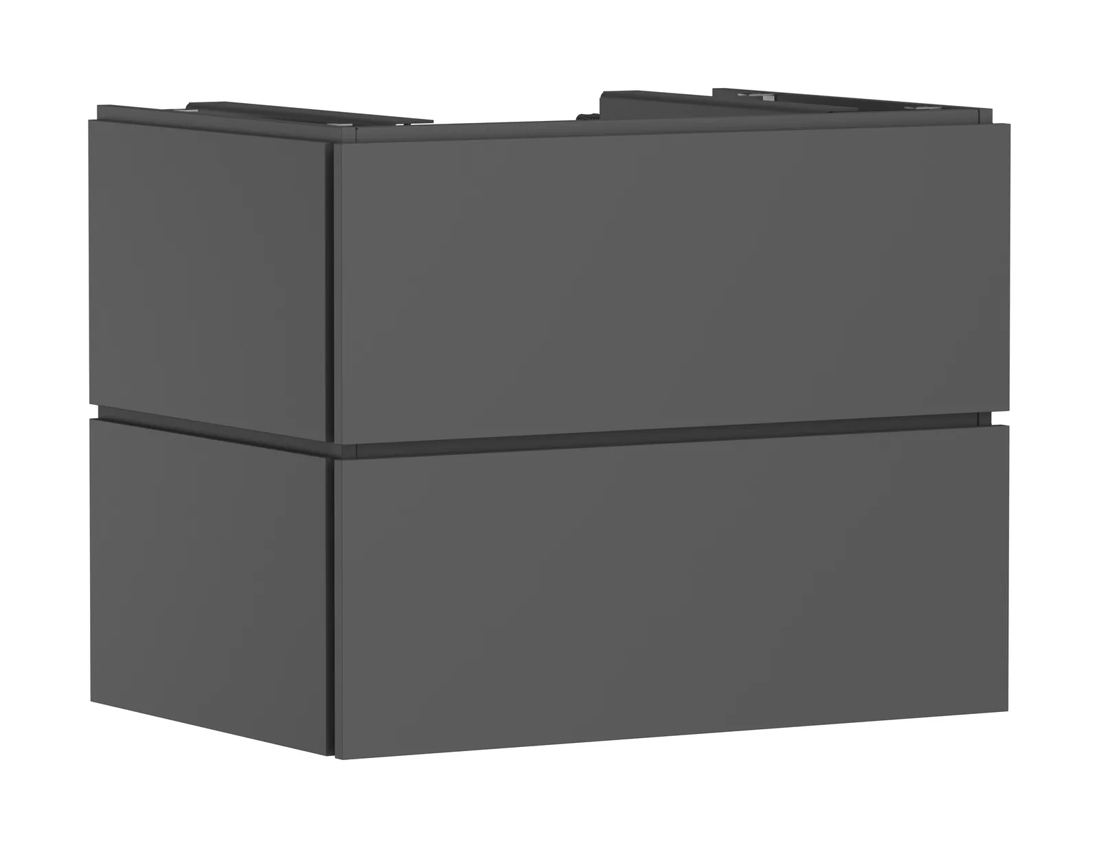 Xilesa E Lavabo tumbasi 780/550, 2 tortmali bilan, konsol-stoleshnitsa uchun, oʻrtada oʻyiq bilan