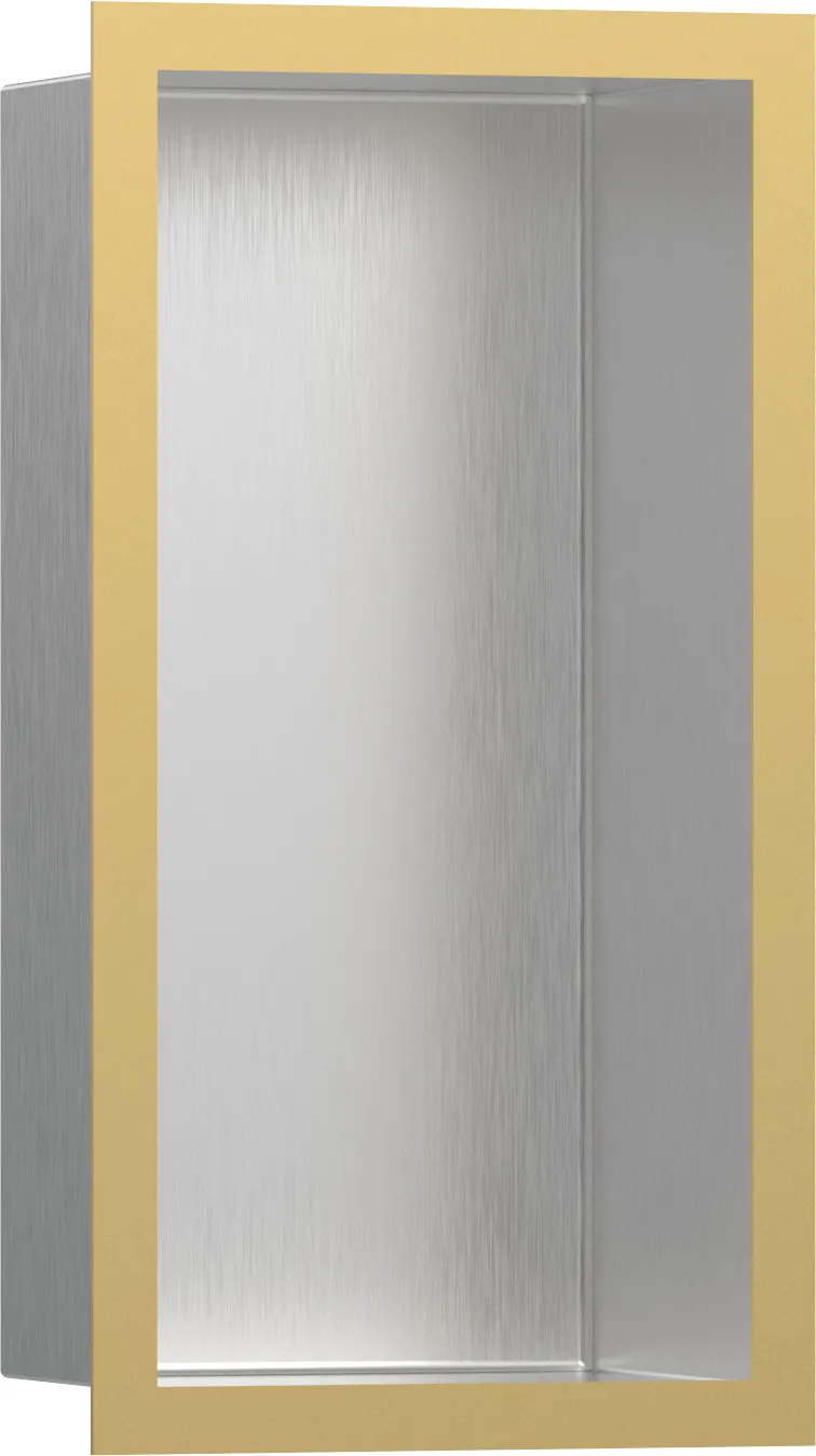 XtraStoris Individual Wall niche Brushed Stainless Steel with design frame 300/150/100