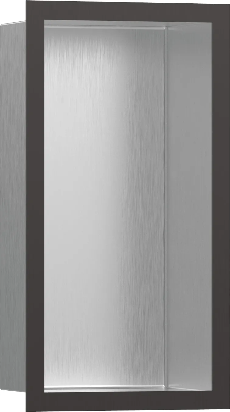 XtraStoris Individual Wall niche Brushed Stainless Steel with design frame 300/150/100