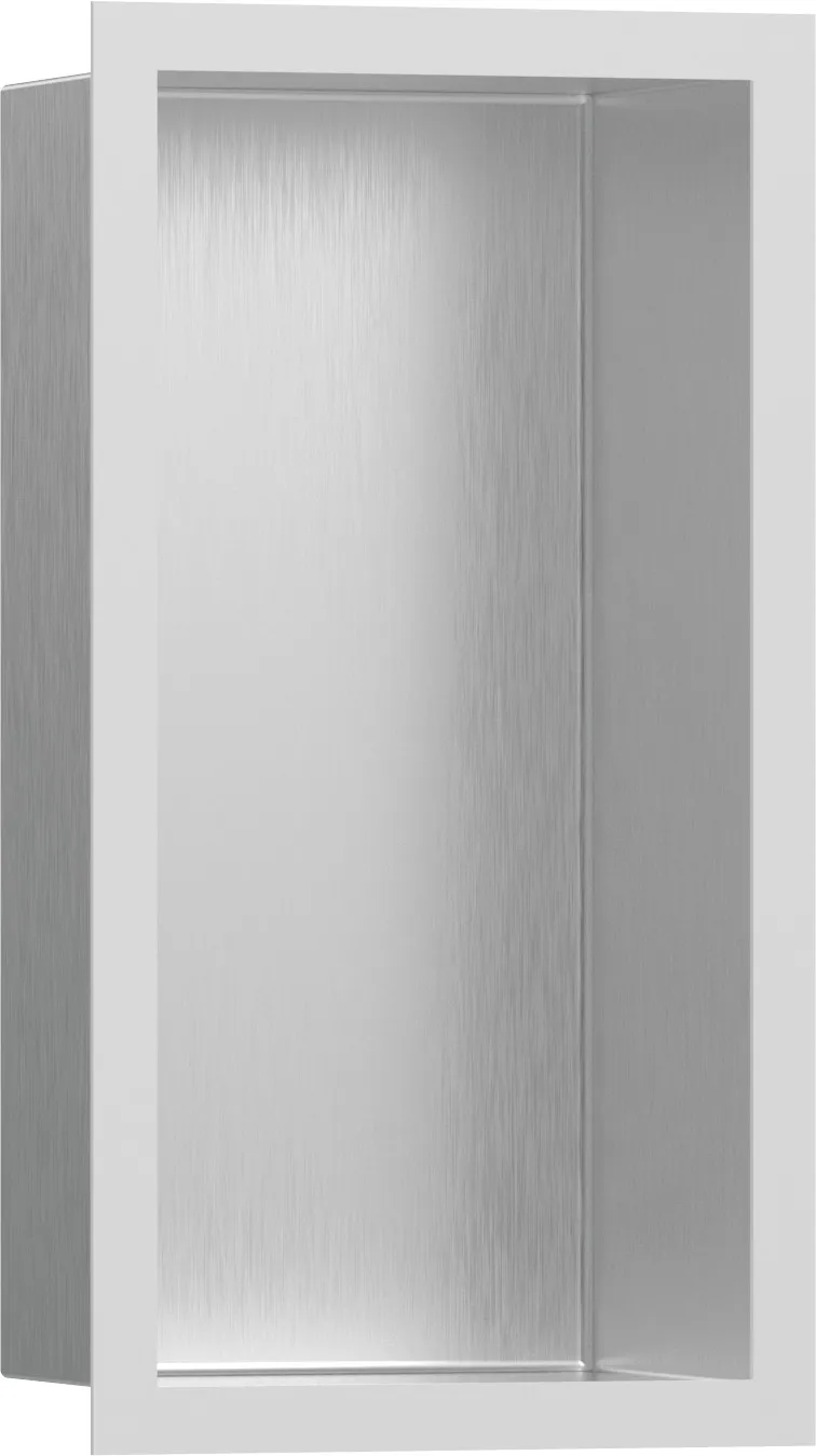 XtraStoris Individual Wall niche Brushed Stainless Steel with design frame 300/150/100