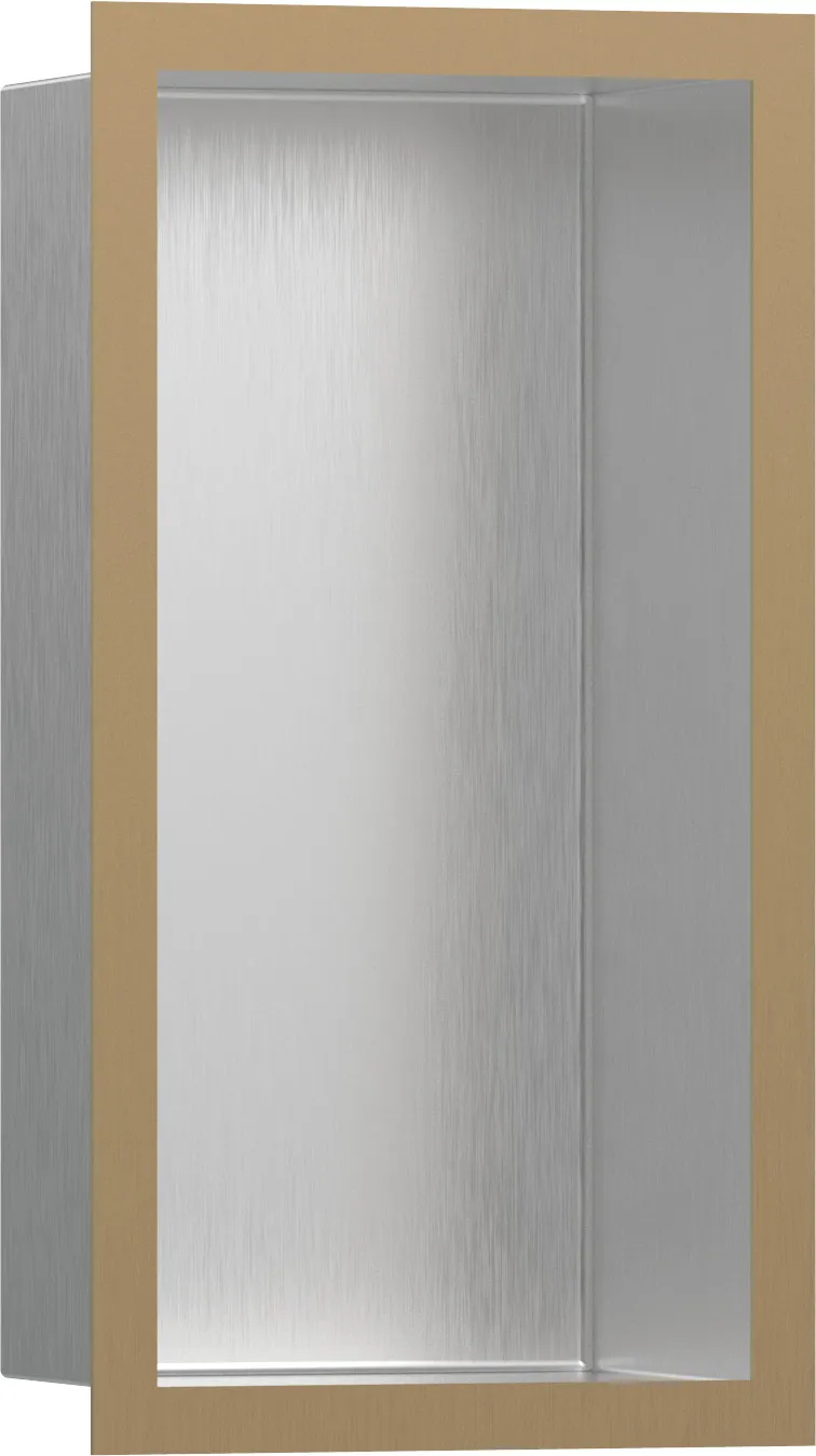 XtraStoris Individual Wall niche Brushed Stainless Steel with design frame 300/150/100
