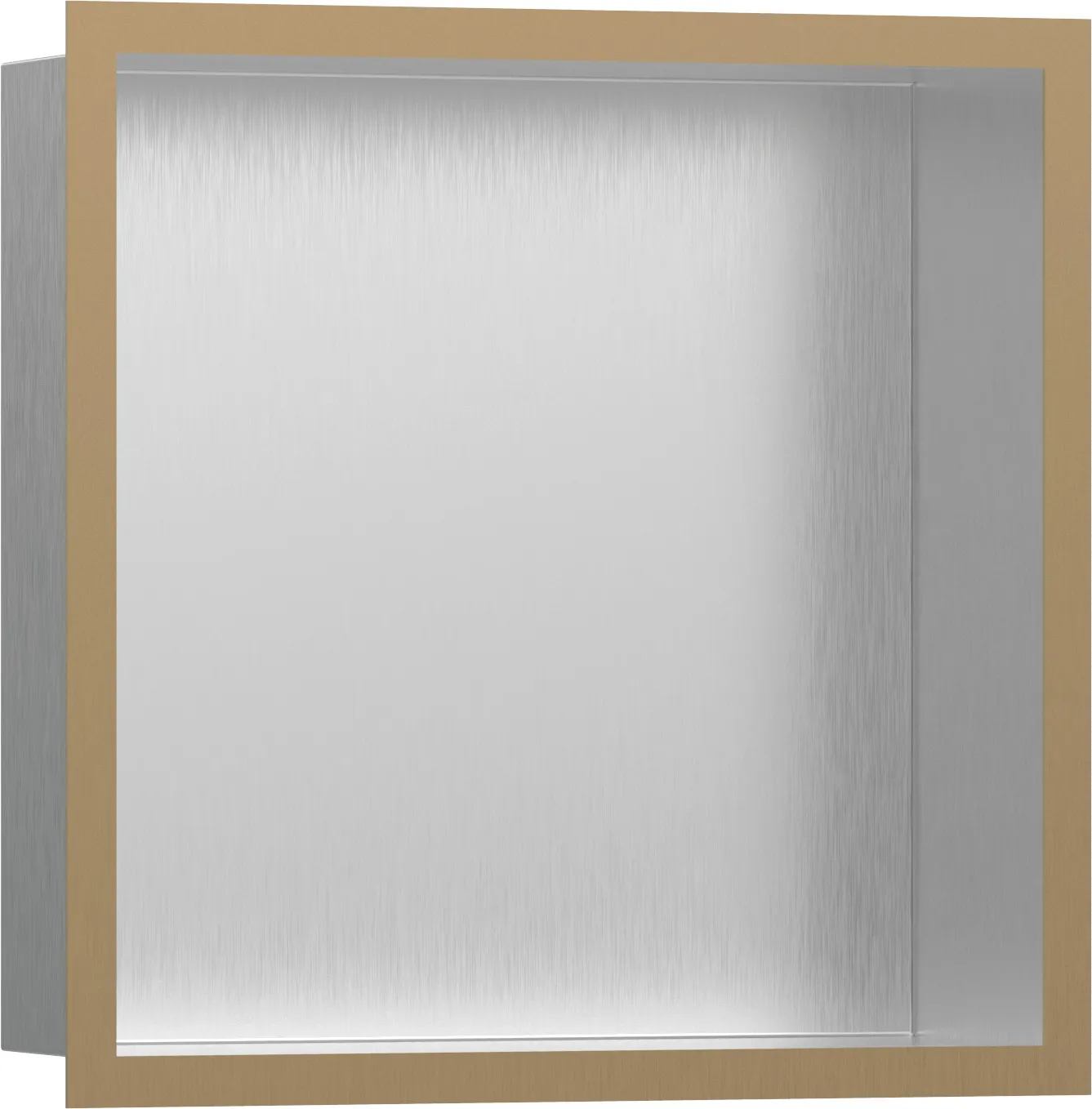 XtraStoris Individual Devor tokchasi Brushed Stainless Steel, dizayner ramka 300/300/100 bilan