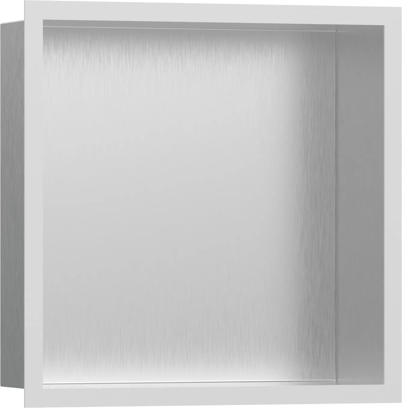 XtraStoris Individual Devor tokchasi Brushed Stainless Steel, dizayner ramka 300/300/100 bilan