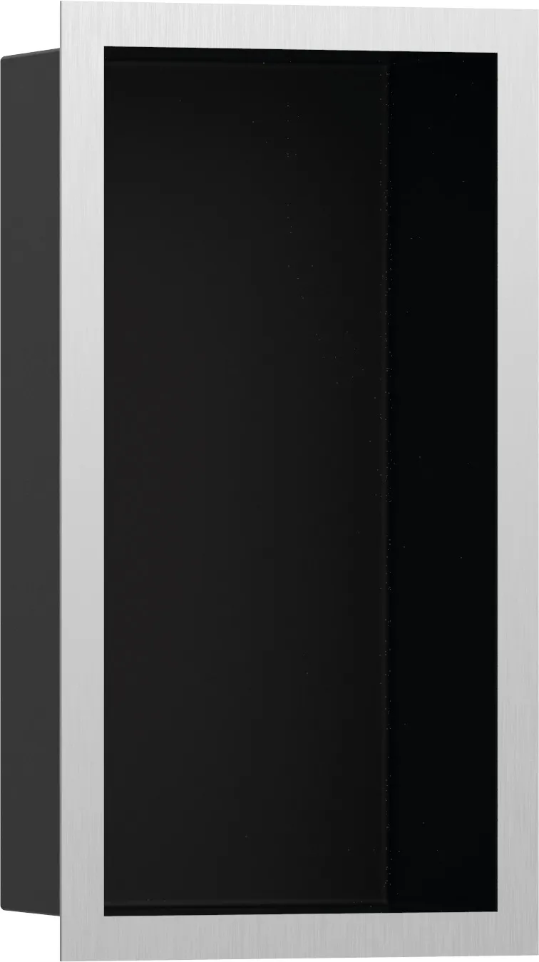 XtraStoris Individual Стенная ниша матовый чёрный с дизайнерской рамкой 300/150/100