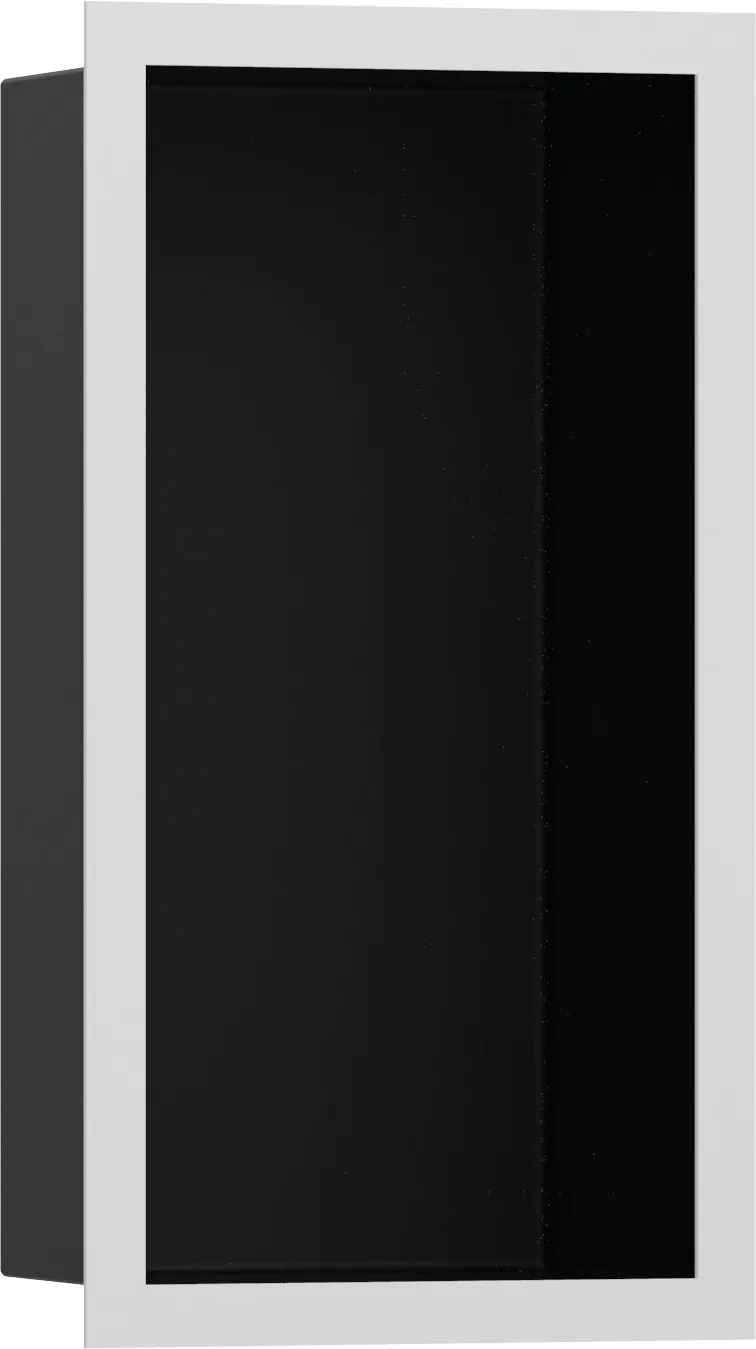 XtraStoris Individual Стенная ниша матовый чёрный с дизайнерской рамкой 300/150/100