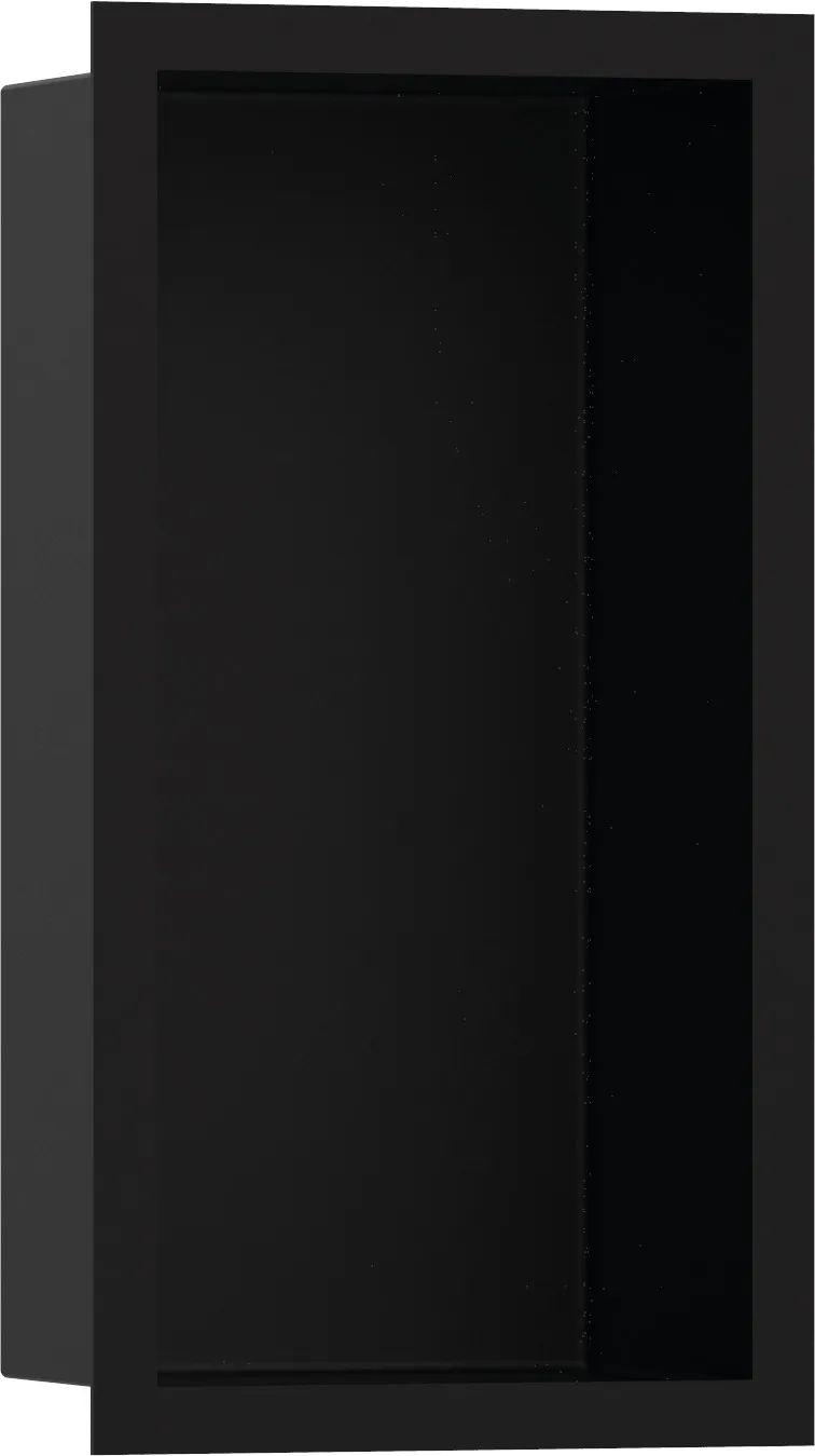 XtraStoris Individual Стенная ниша матовый чёрный с дизайнерской рамкой 300/150/100