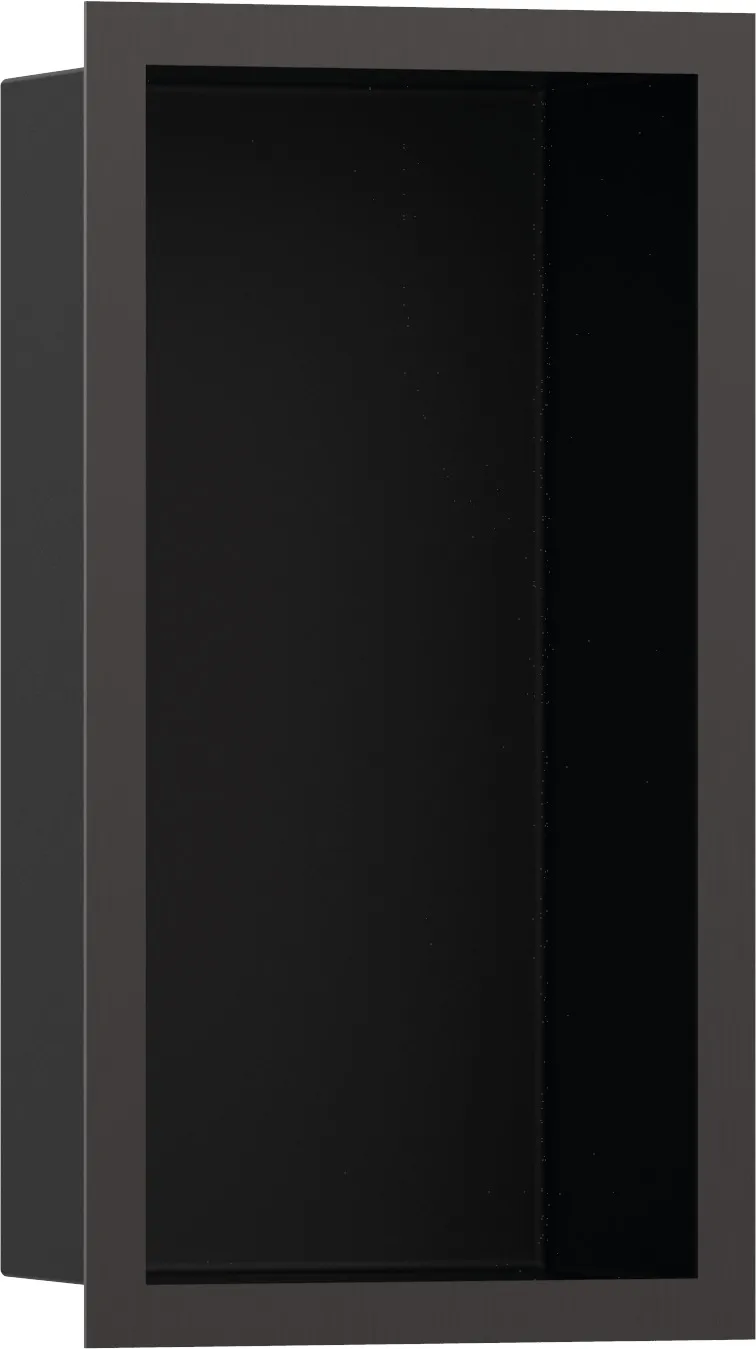 XtraStoris Individual Стенная ниша матовый чёрный с дизайнерской рамкой 300/150/100
