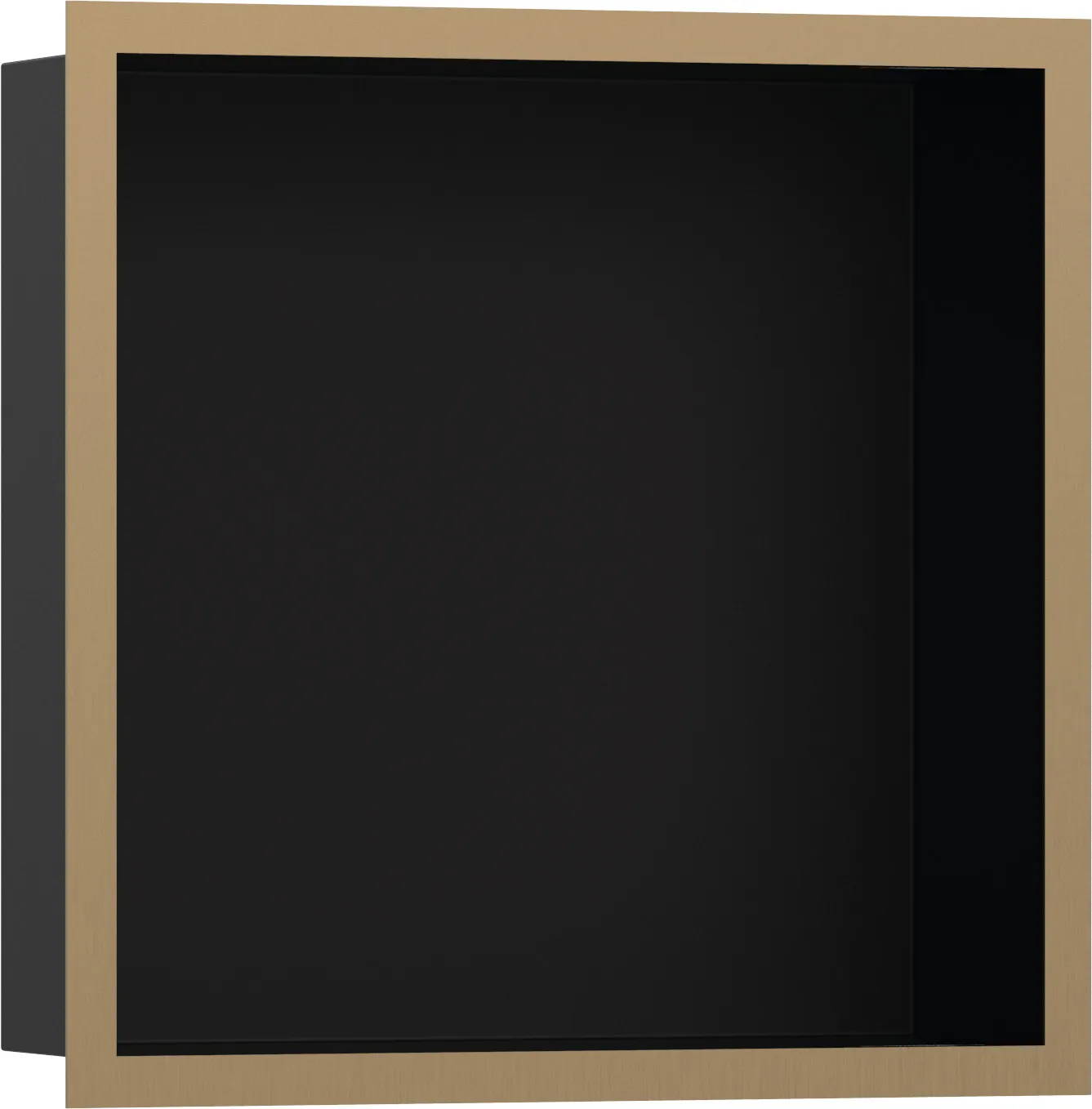 XtraStoris Individual Стенная ниша матовый чёрный с дизайнерской рамкой 300/300/100