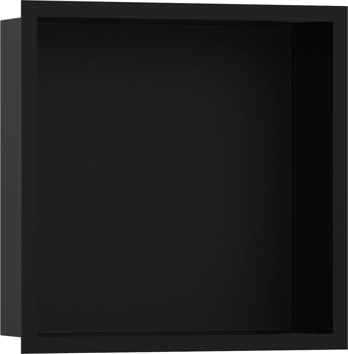 XtraStoris Individual Стенная ниша матовый чёрный с дизайнерской рамкой 300/300/100