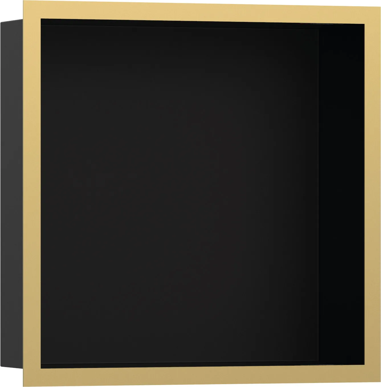 XtraStoris Individual Стенная ниша матовый чёрный с дизайнерской рамкой 300/300/100