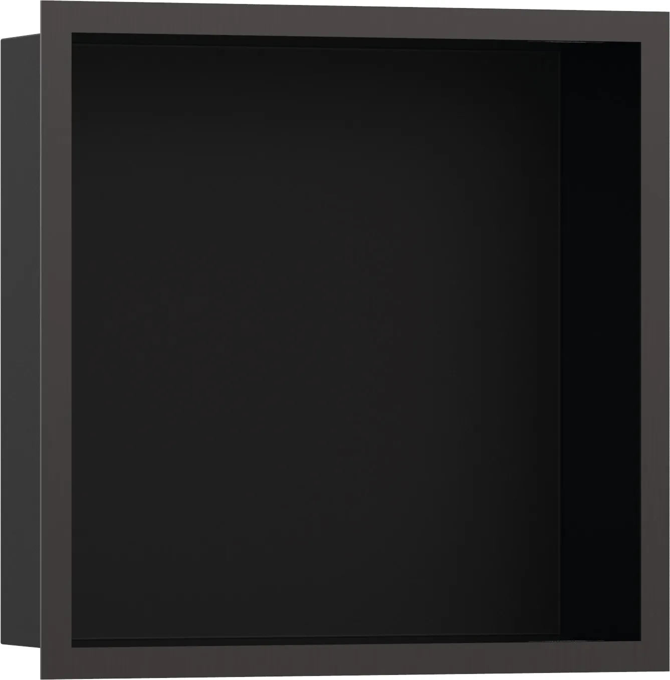 XtraStoris Individual Стенная ниша матовый чёрный с дизайнерской рамкой 300/300/100