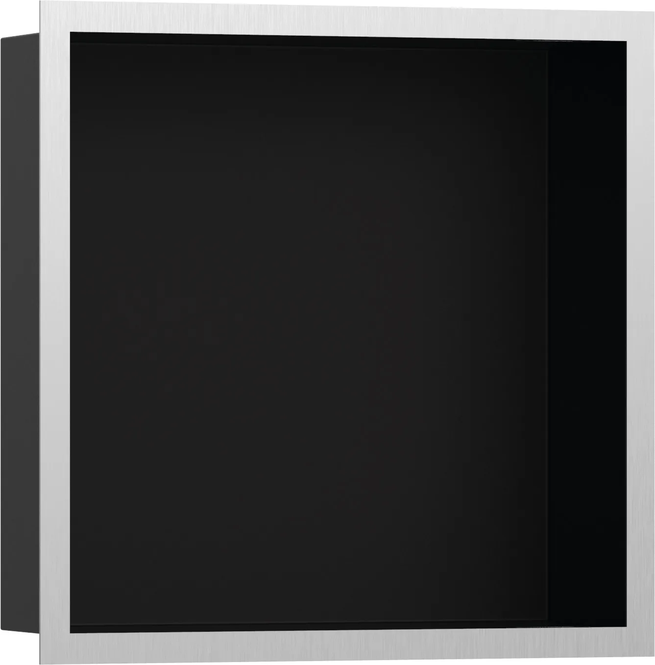 XtraStoris Individual Стенная ниша матовый чёрный с дизайнерской рамкой 300/300/100
