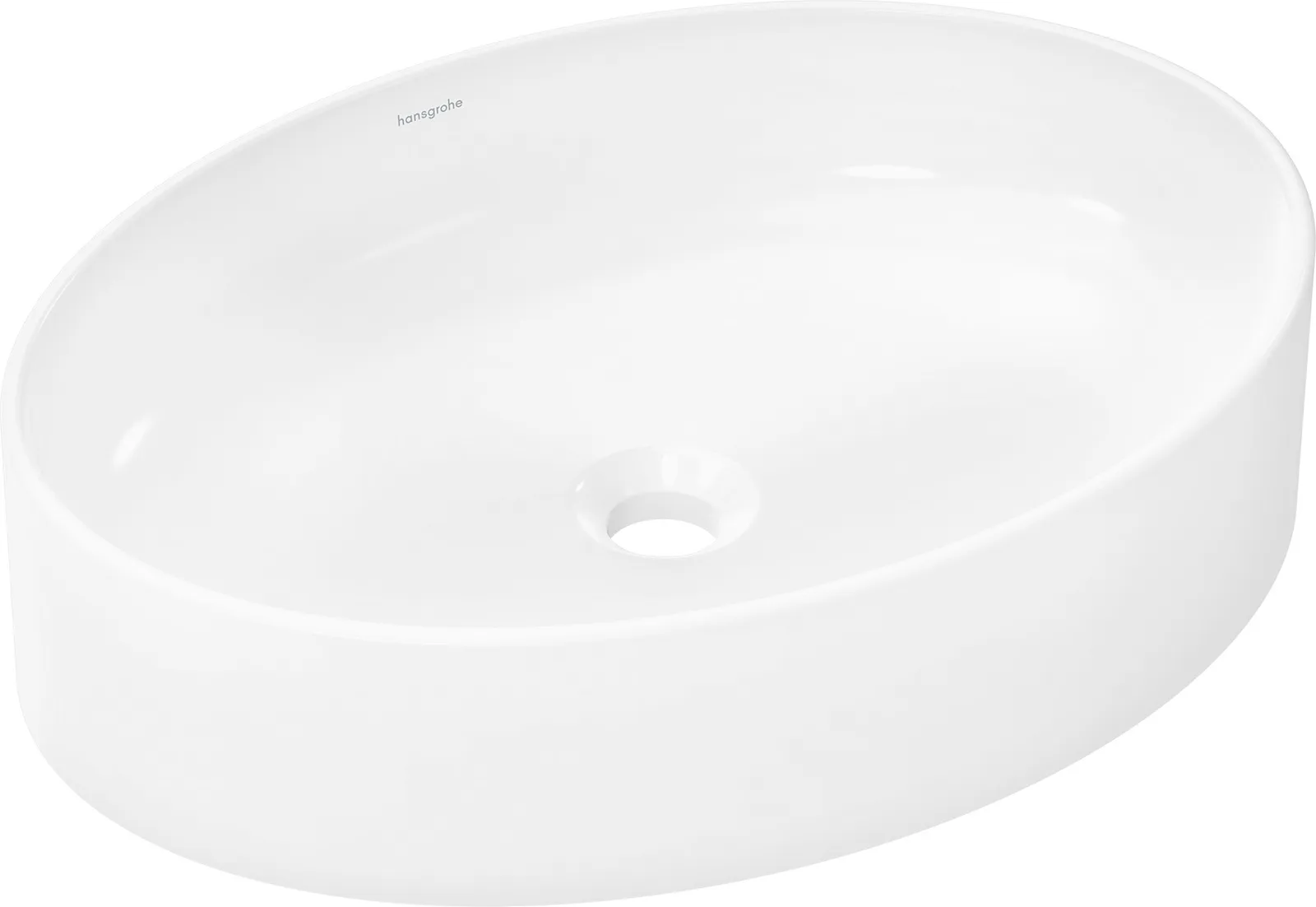 Xuniva D Bowl basin 550/400 without tap hole and overflow